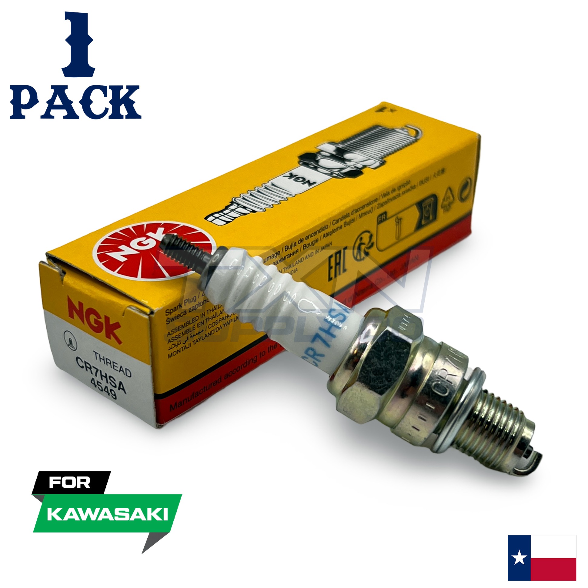1 Pack NGK Spark Plug - For KLX 125 C (LX125CC) Kawasaki Motorcycle - Image 1