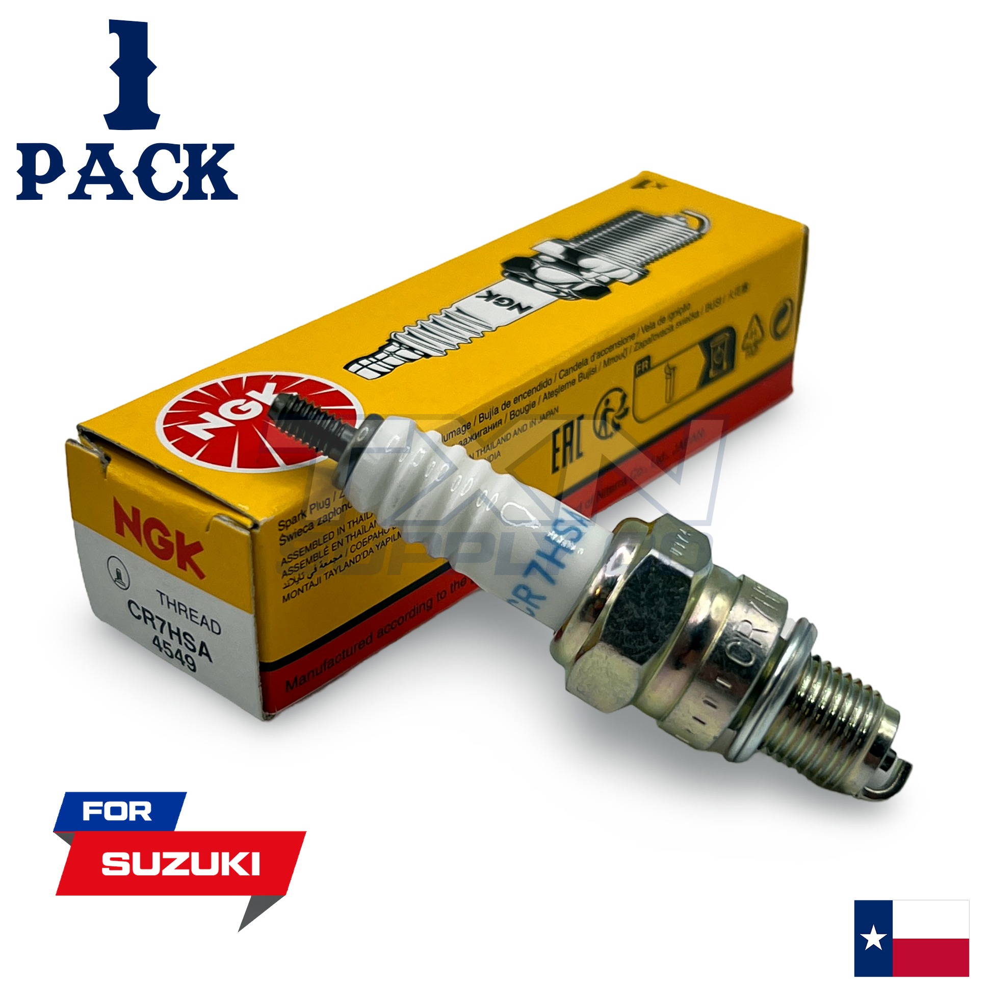 1 NGK Spark Plug - For 2008-2024 DR-Z 70 Suzuki Motorcycle - Image 1