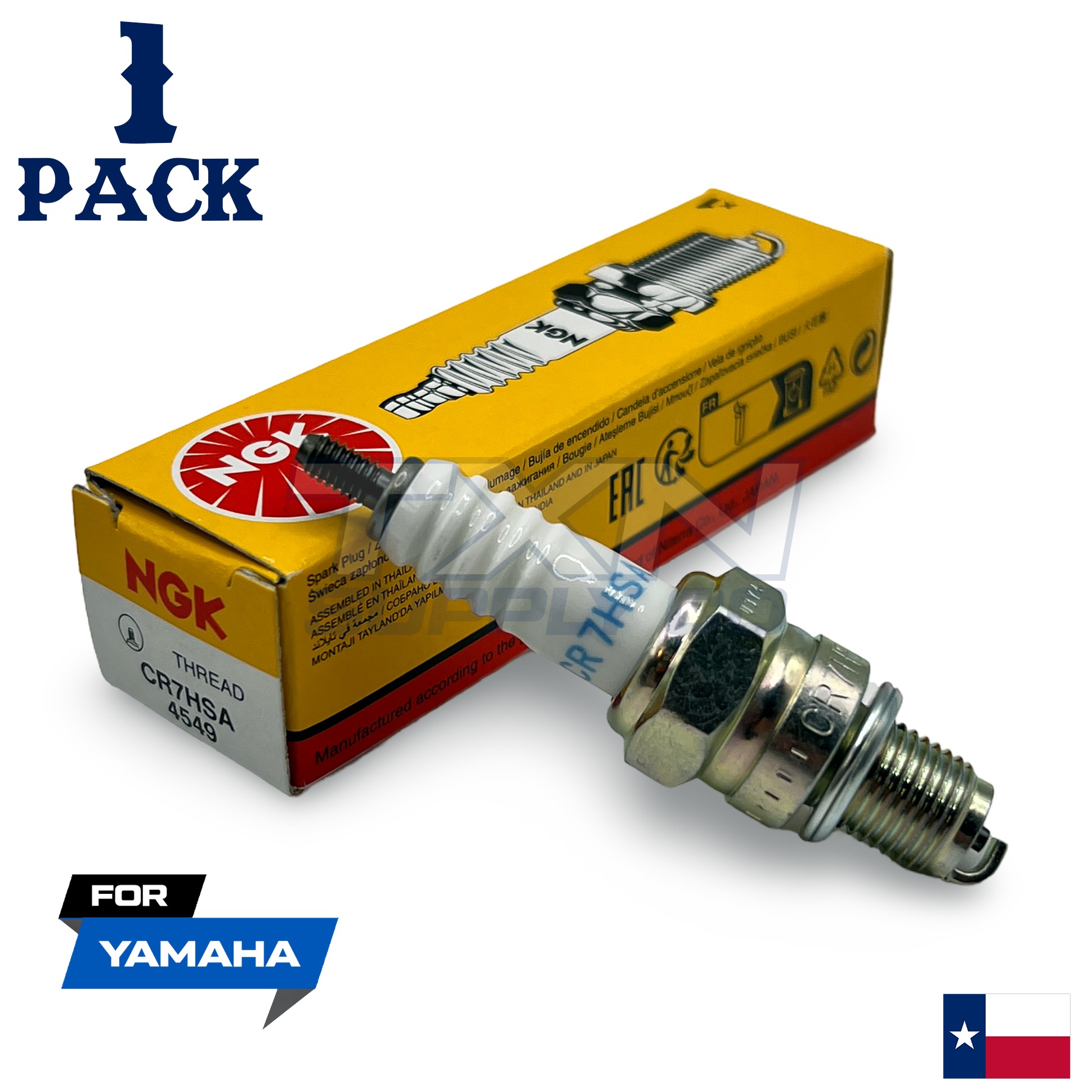 1 NGK Spark Plug - For XTZ 125 K Yamaha Motorcycle - Image 1
