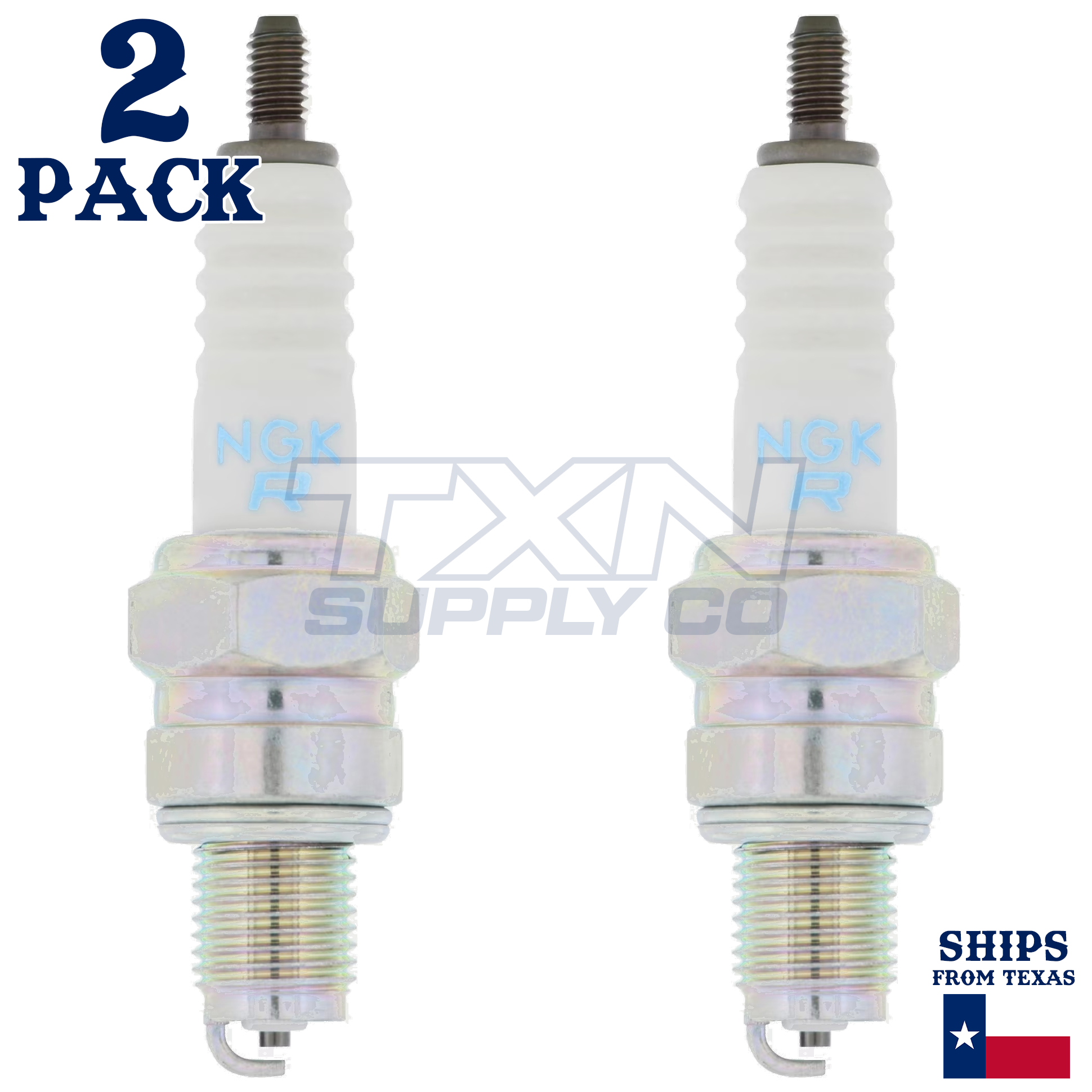 2 NGK Spark Plug - For AT 115 C Yamaha Motorcycle - Image 2