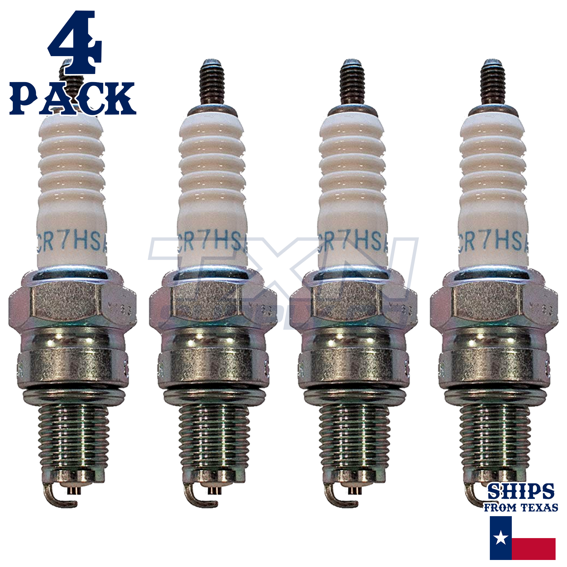 4 NGK Spark Plug - For CM 125 C Custom Honda Motorcycle - Image 2