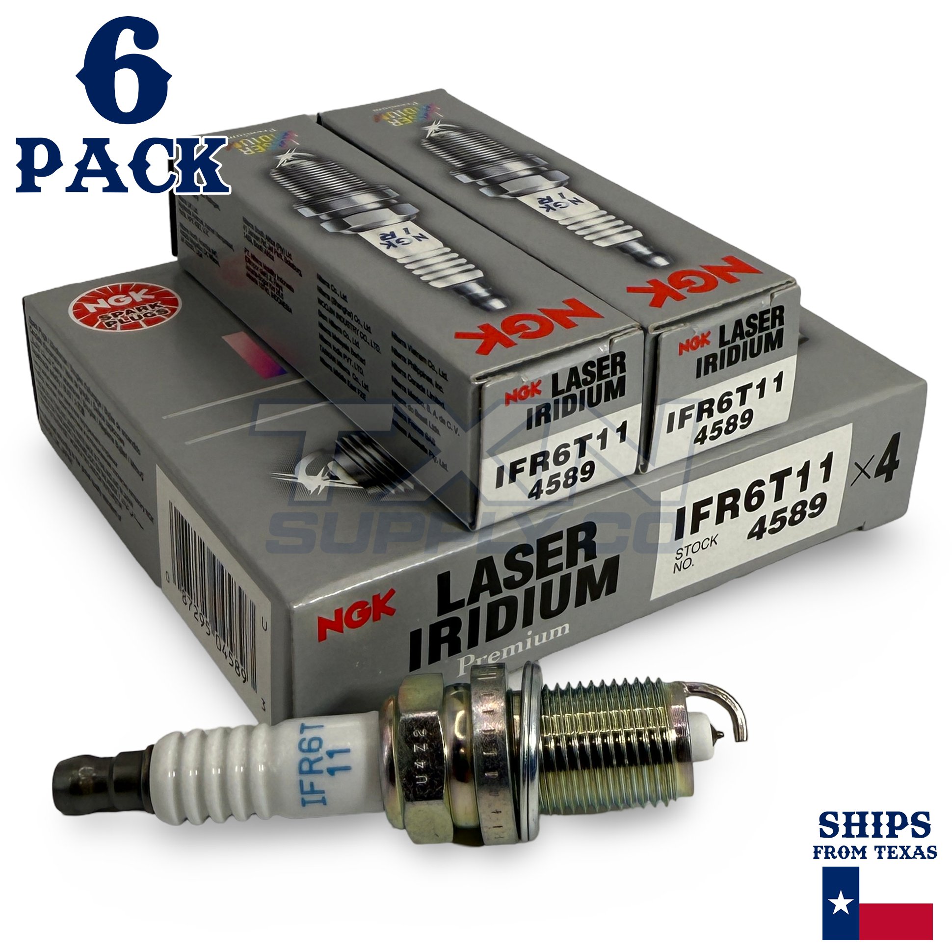 6 Pack NGK Laser Iridium Spark Plugs 2006-2008 for Lexus RX400h 3.3L V6 - Image 1