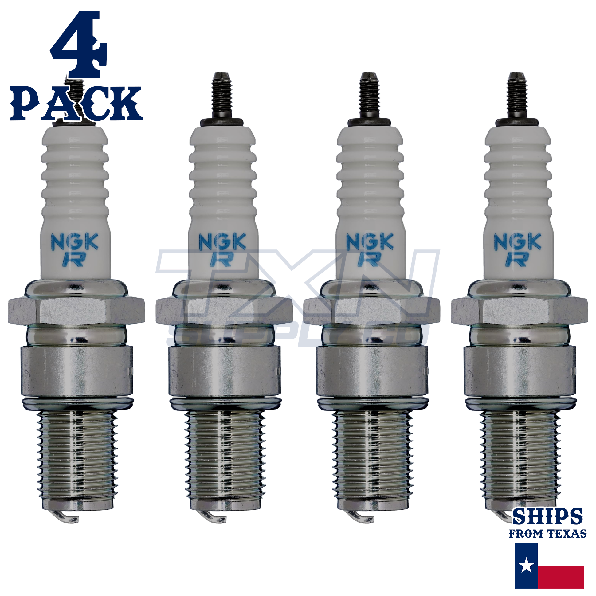 NGK 4677 BR9ECS Spark Plugs 4 Pack