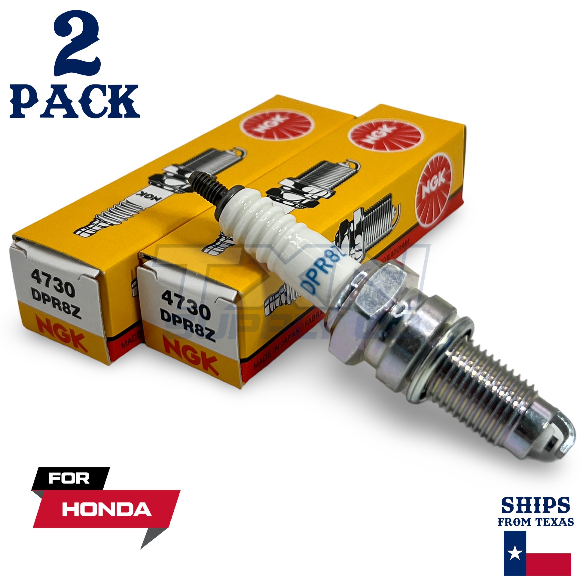 2 NGK Spark Plug - For 1996-2004 XR 400 R Honda Motorcycle - Image 1