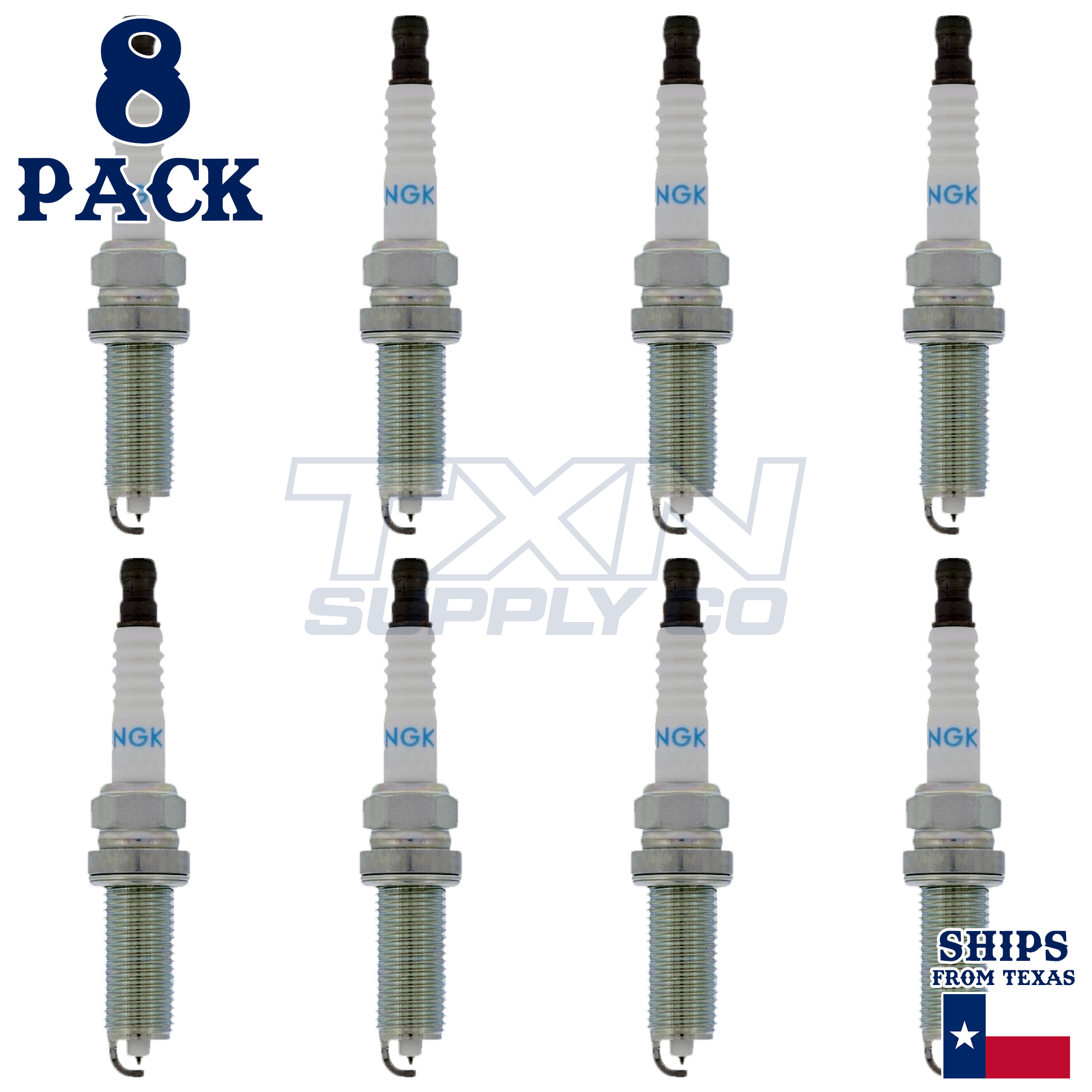 NGK 4912 Spark Plugs 8 Pack - Image 1