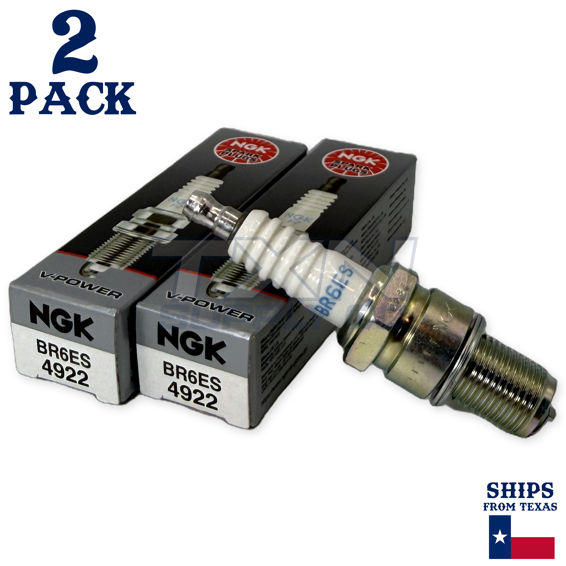 NGK SPARK PLUG SET NGK BR6ES 4922 - 708.00.68 - Set 2 pieces -
