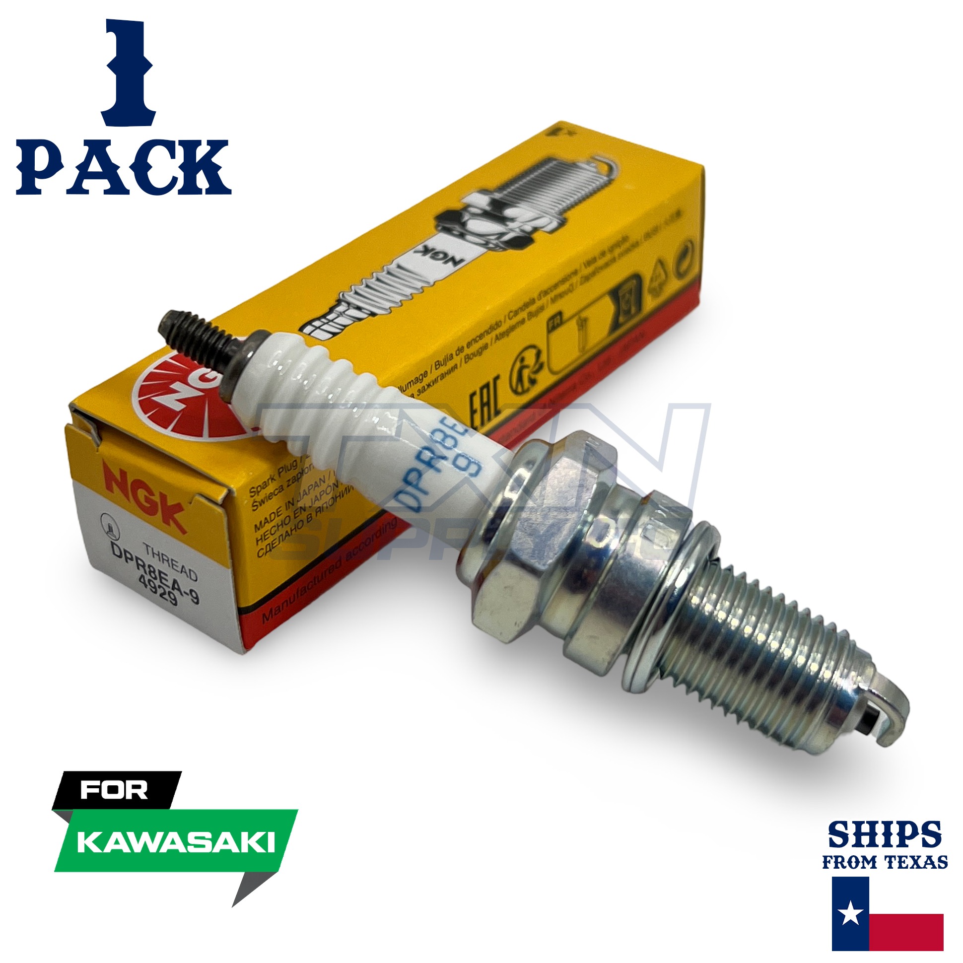1 Pack NGK Spark Plug - For GPZ 250 Belt Drive Kawasaki Motorcycle - Image 1
