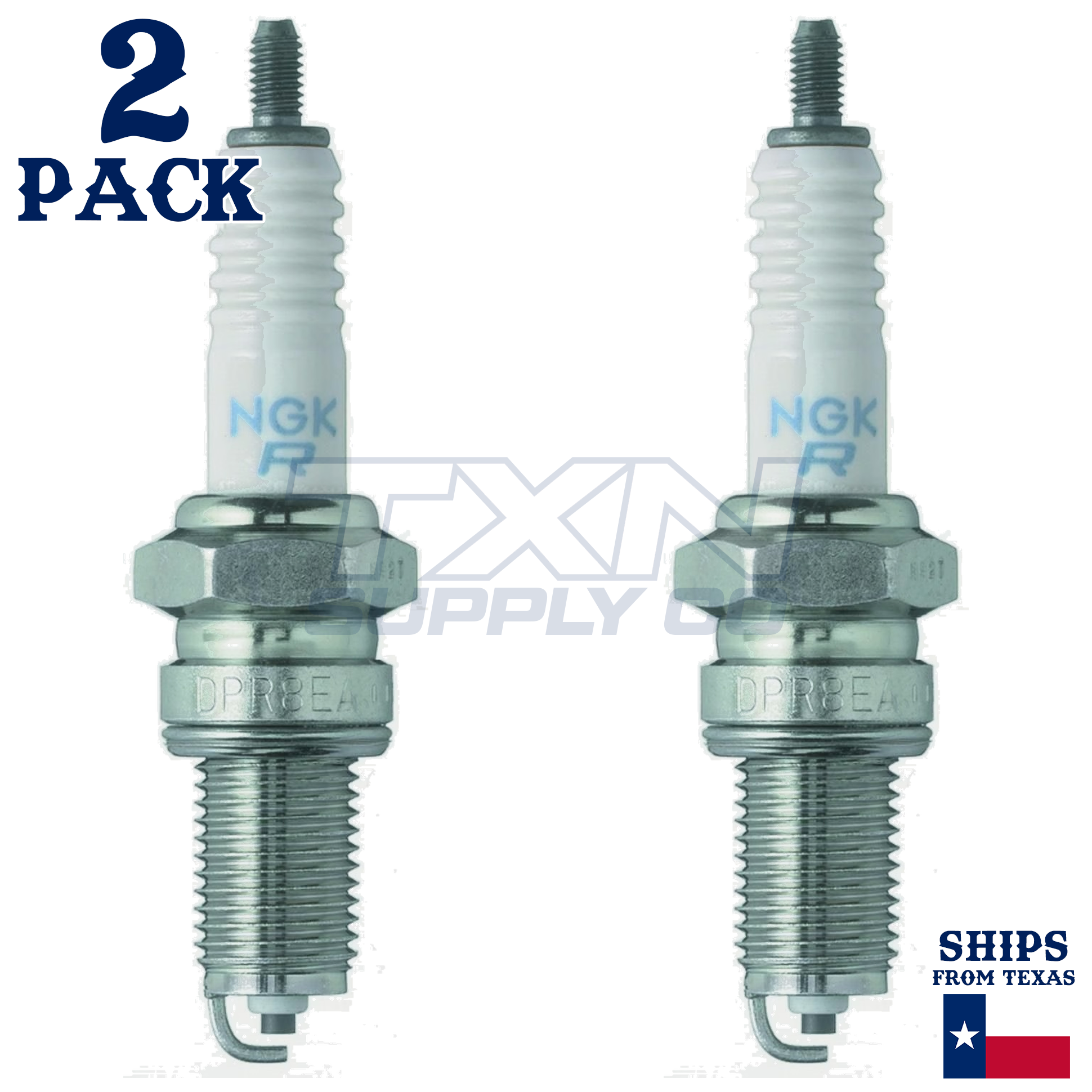 2 NGK Spark Plug - For GS 500 FU Suzuki Motorcycle - Image 2