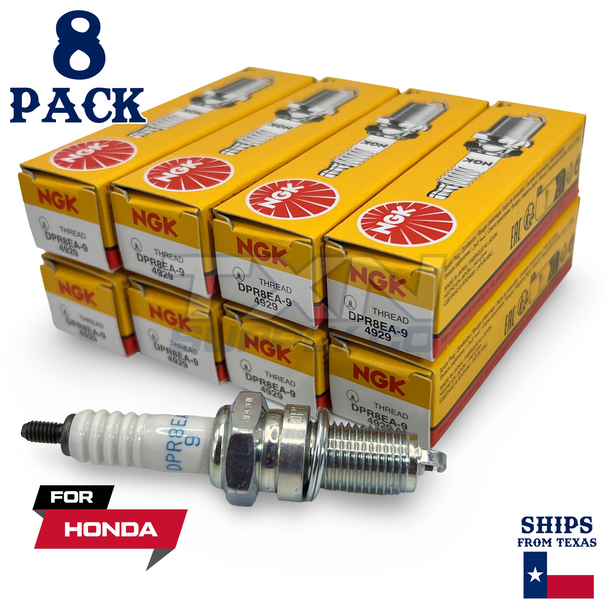 8 NGK Spark Plug - For CB 750 F2 Seven Fifty Honda Motorcycle - Image 1