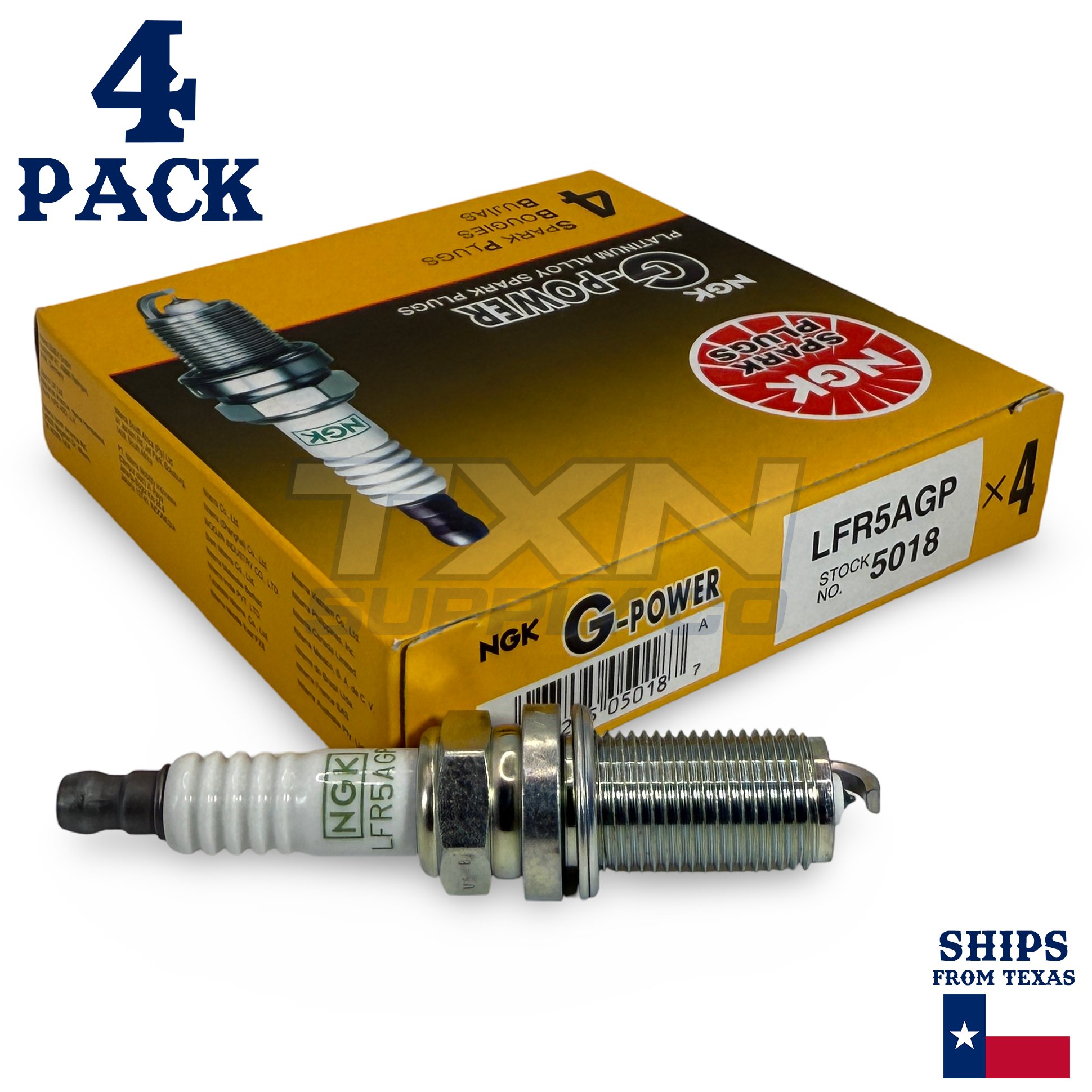 4 Pack NGK G-Power Spark Plugs 2009-2016 for Toyota Venza 2.7L 2.7L L4 - Image 1
