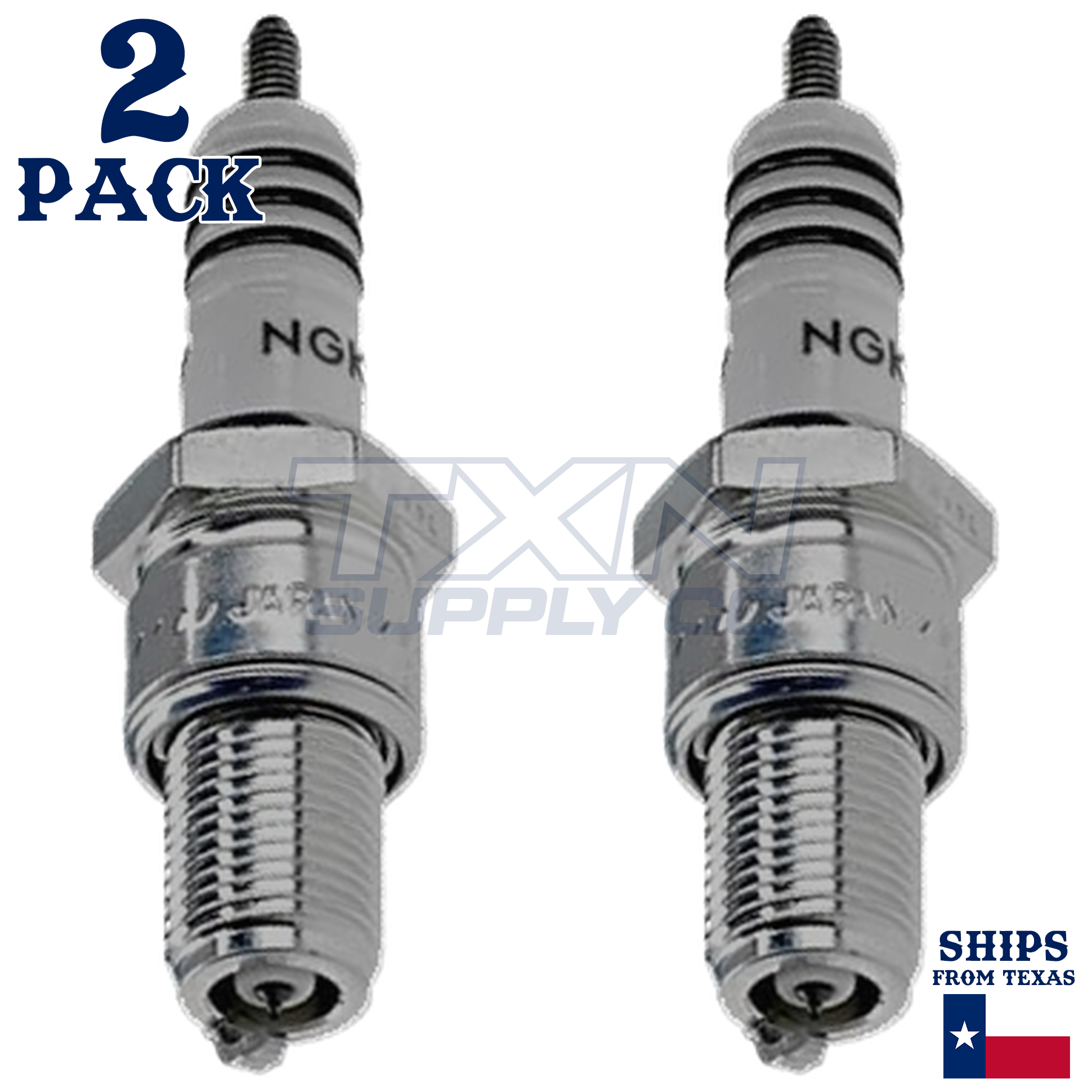 NGK 5044 BR8EIX Spark Plugs 2 Pack