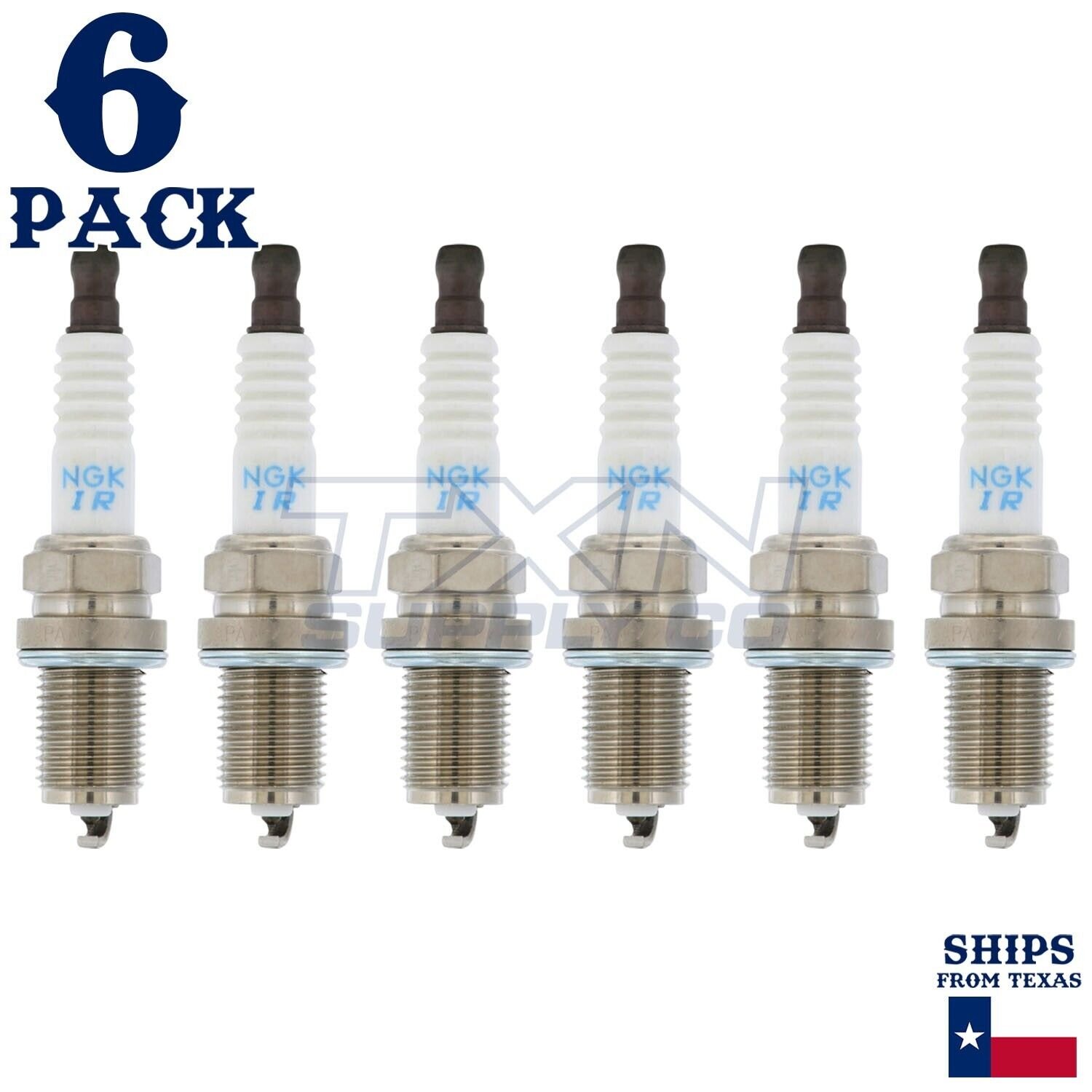 6 Pack NGK V-Power 5115 Spark Plugs IFR7F-4D