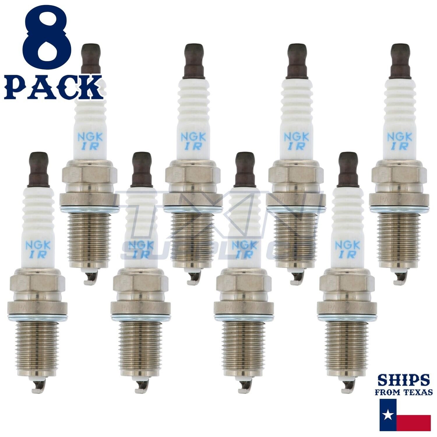 8 Pack NGK V-Power 5115 Spark Plugs IFR7F-4D