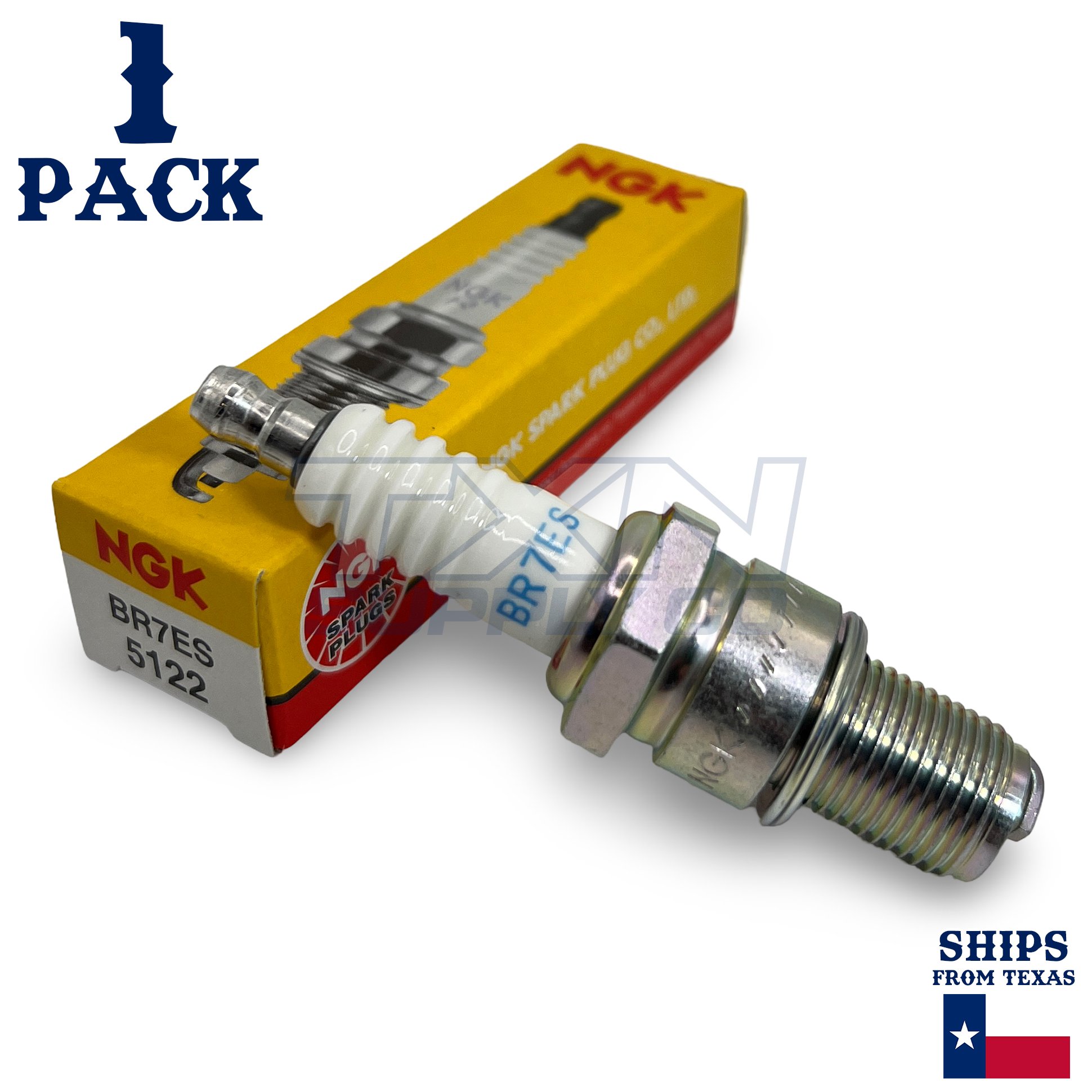 NGK 5122 Standard Spark Plug - BR7ES, 1 Pack - Image 1