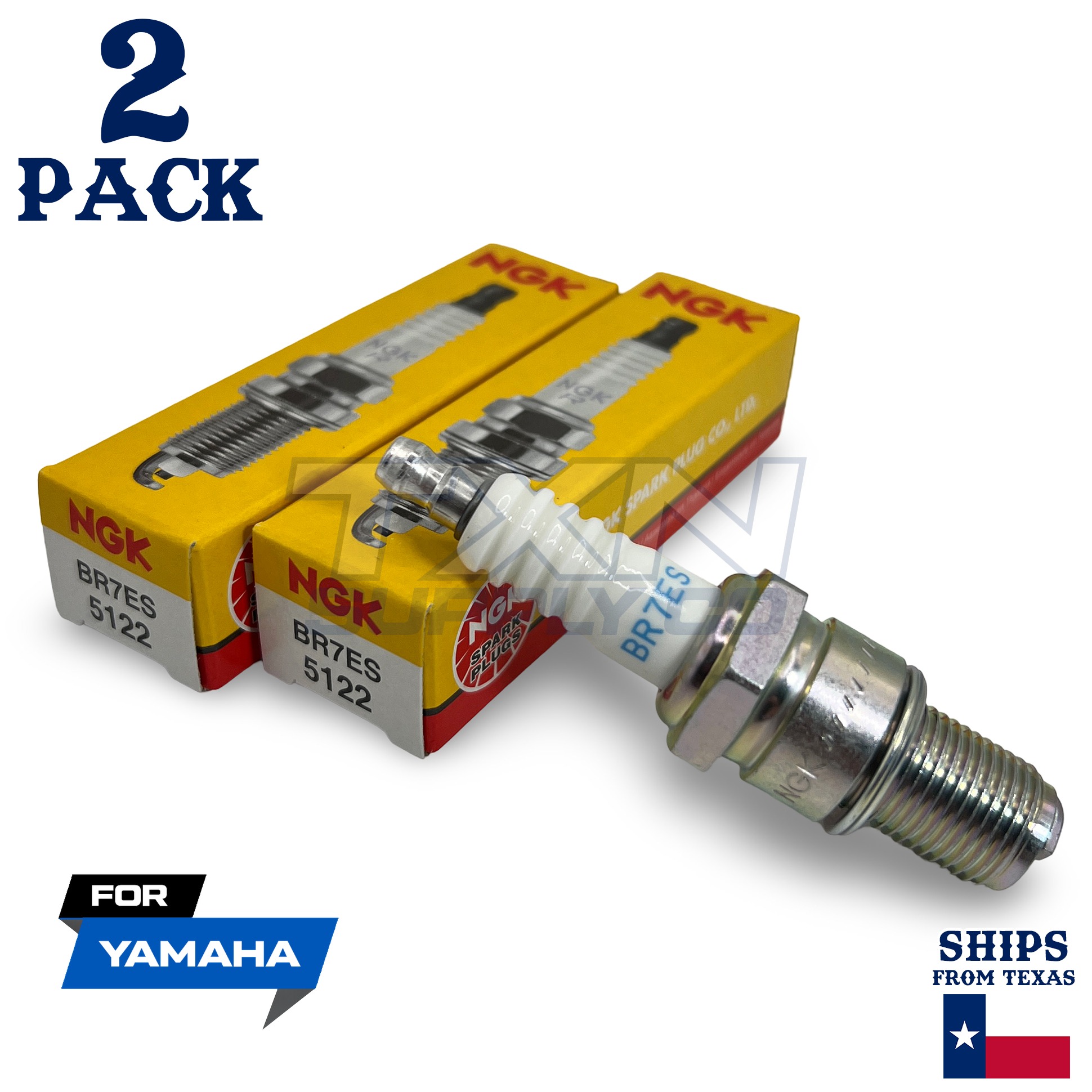 2 NGK Spark Plug - For XVS 1100 A Classic Yamaha Motorcycle - Image 1