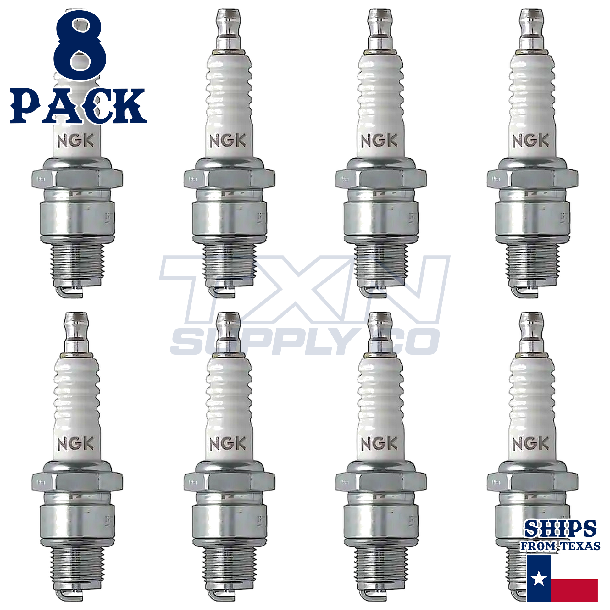 8 Pack NGK 5126 Spark Plugs B8HS-10 - Image 2