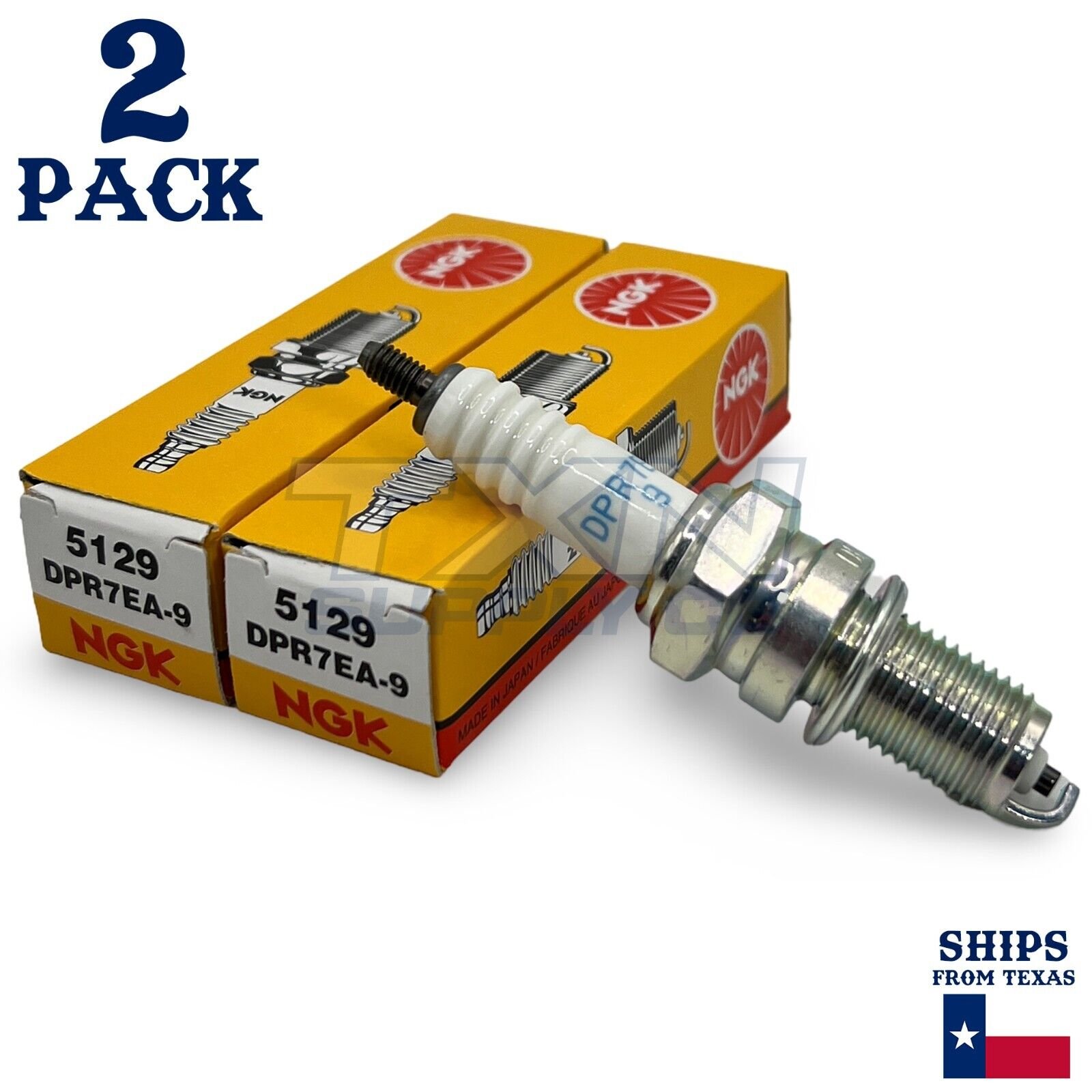 2 Pack NGK Spark Plug - For Honda TRX450 Fourtrax ATV - Image 1