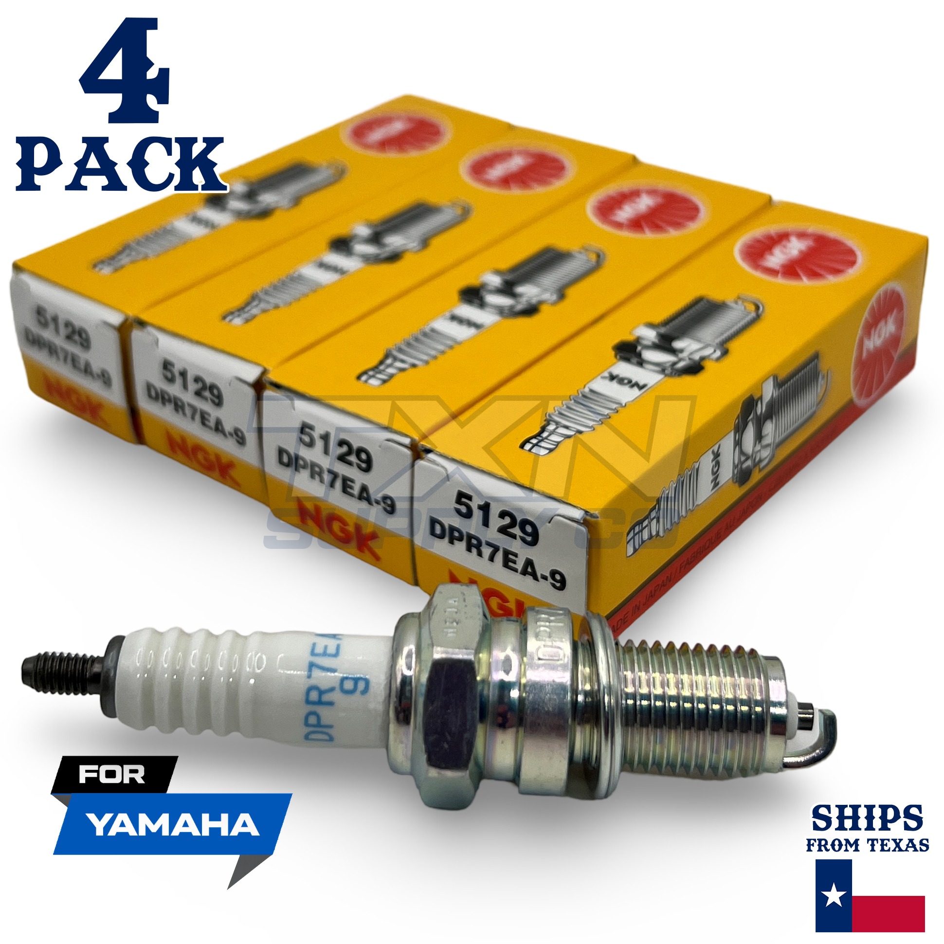 4 NGK Spark Plug - For 2005-2008 MT-01 1700 S Yamaha Motorcycle - Image 1