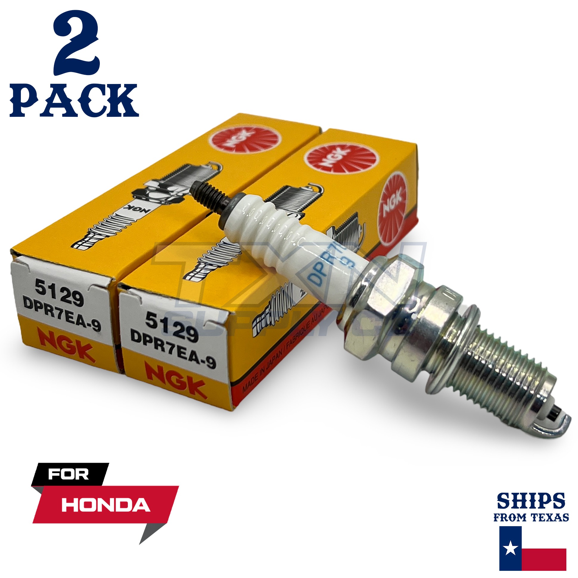 2 NGK Spark Plug - For 1985-2007 VT 1100 C Shadow Honda Motorcycle - Image 1