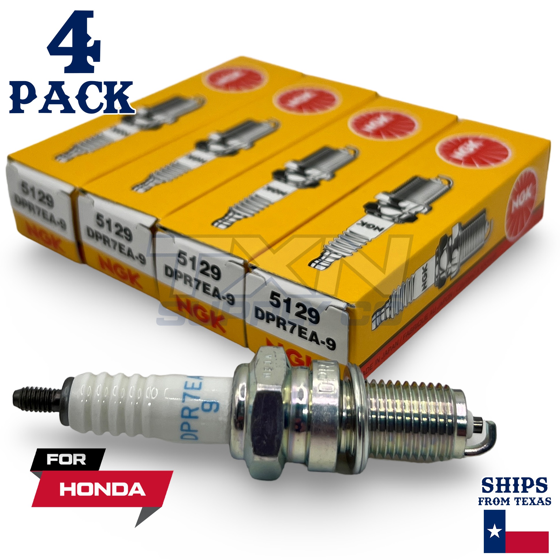 4 NGK Spark Plug - For 1998-2014 VT 750 Shadow RS Honda Motorcycle - Image 1