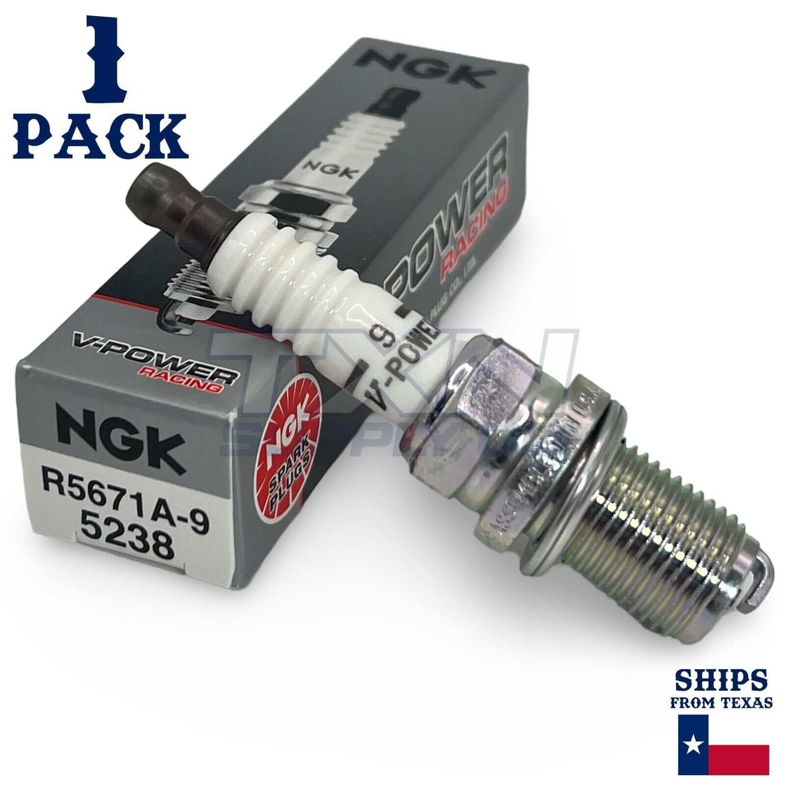 NGK 5238 V-Power Spark Plugs R5671A-9 - 1 Pack