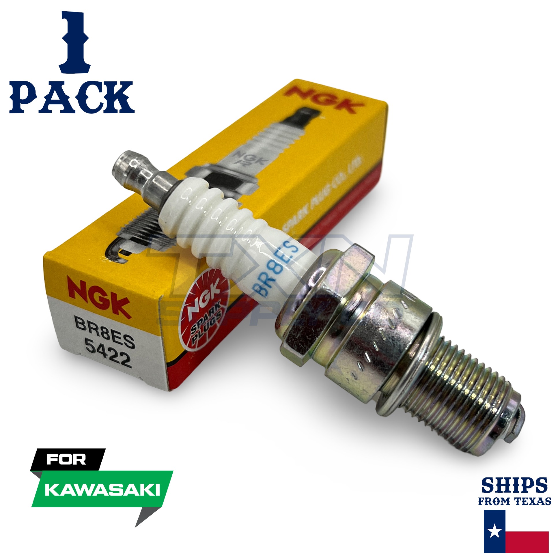 1 Pack NGK Spark Plug - For 1986-2002 KMX 125 (MX125B) Kawasaki Motorcycle - Image 1