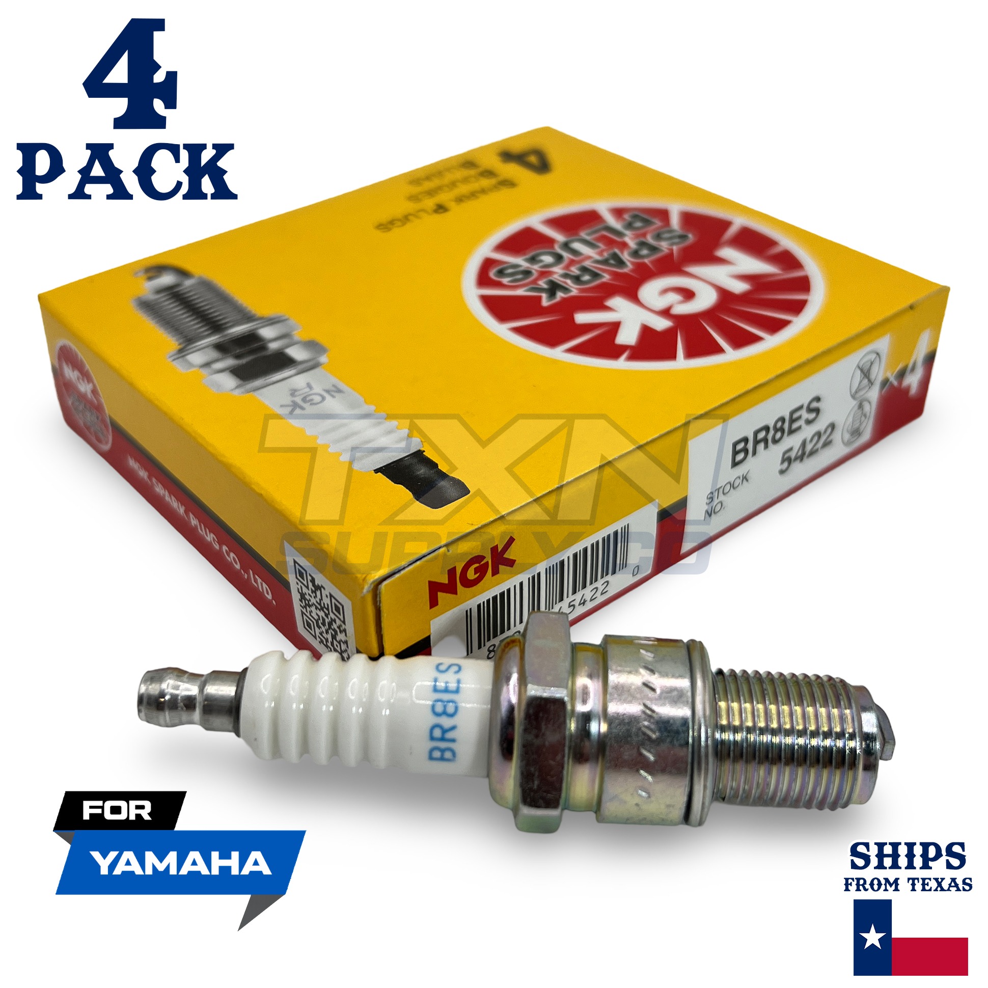 4 NGK Spark Plugs - For Yamaha Waverunner XL800 Watercraft - Image 1