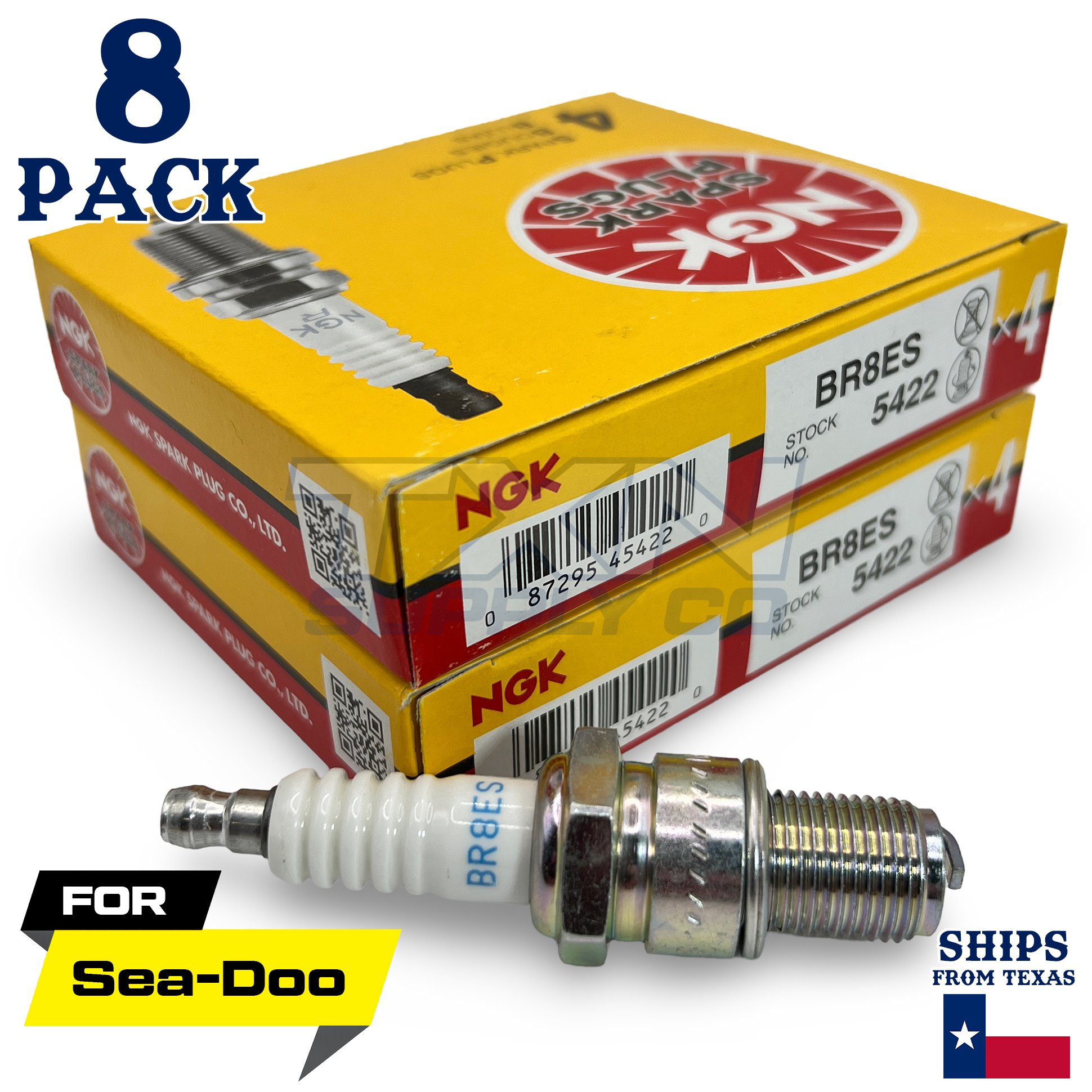 8 NGK Spark Plugs For Sea-Doo 580 587 650 657 717 720 787 800 947 951 XP GTX SP - Image 1