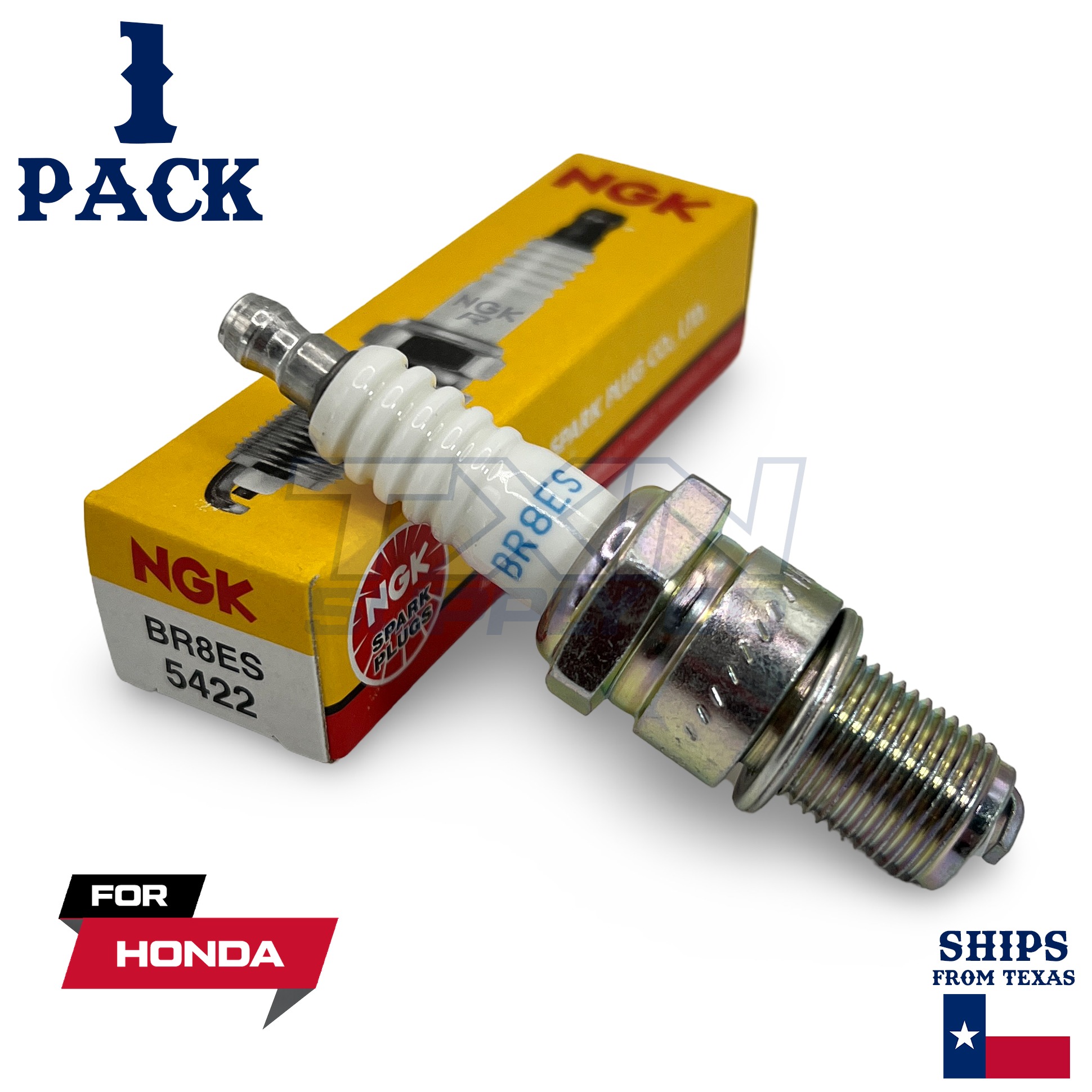 1 NGK Spark Plug - For 1998-2002 FES 125 Pantheon 2T Honda Motorcycle - Image 1