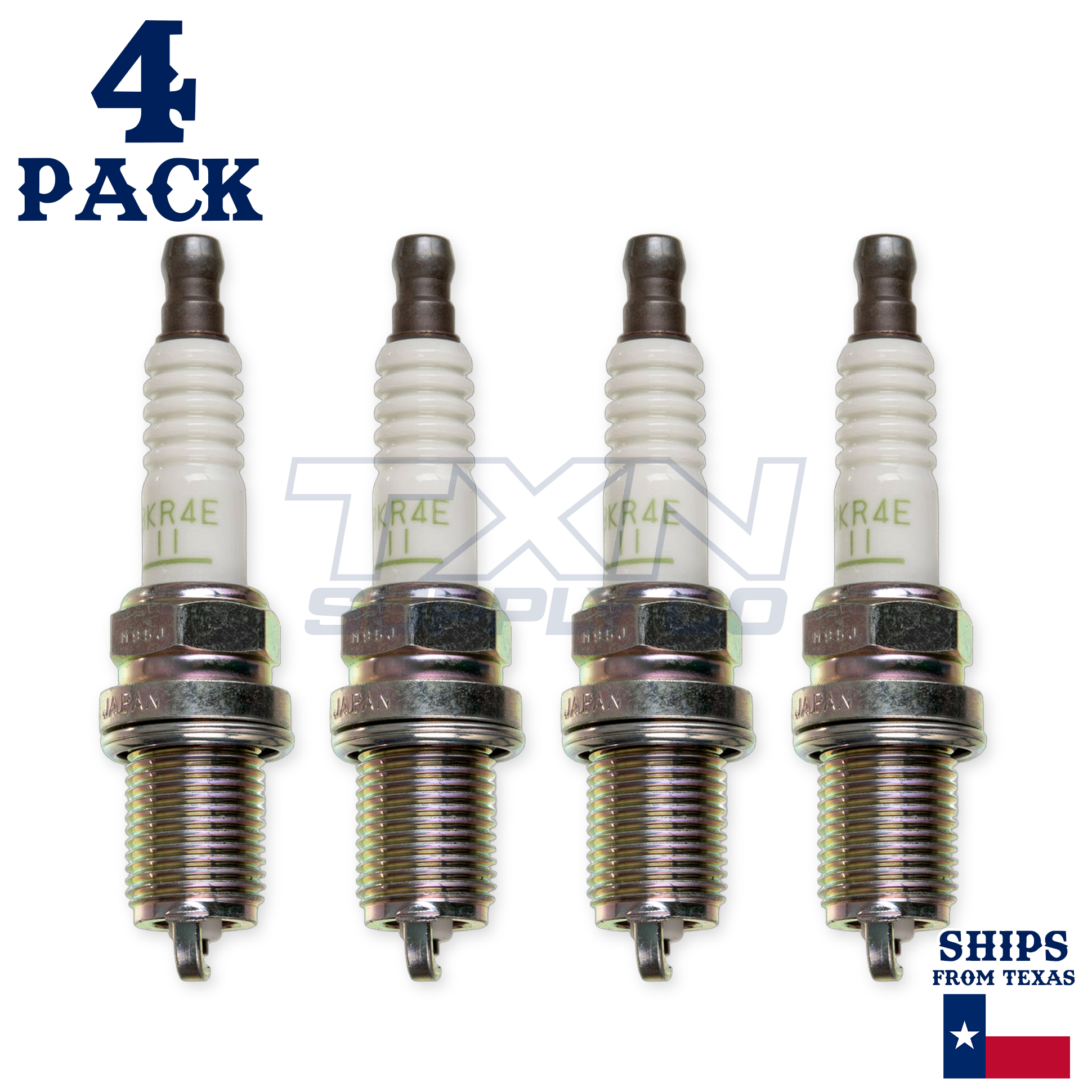 NGK 5424 V-Power Spark Plugs BKR4E-11 - 4 Pack - Image 2