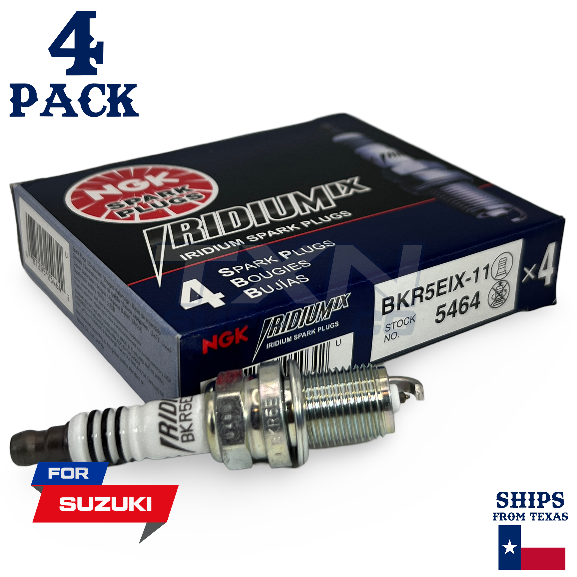 4 Pack NGK Iridium IX Spark Plugs 2002-2007 for Suzuki Aerio 2.3L 2.0L L4 - Image 1