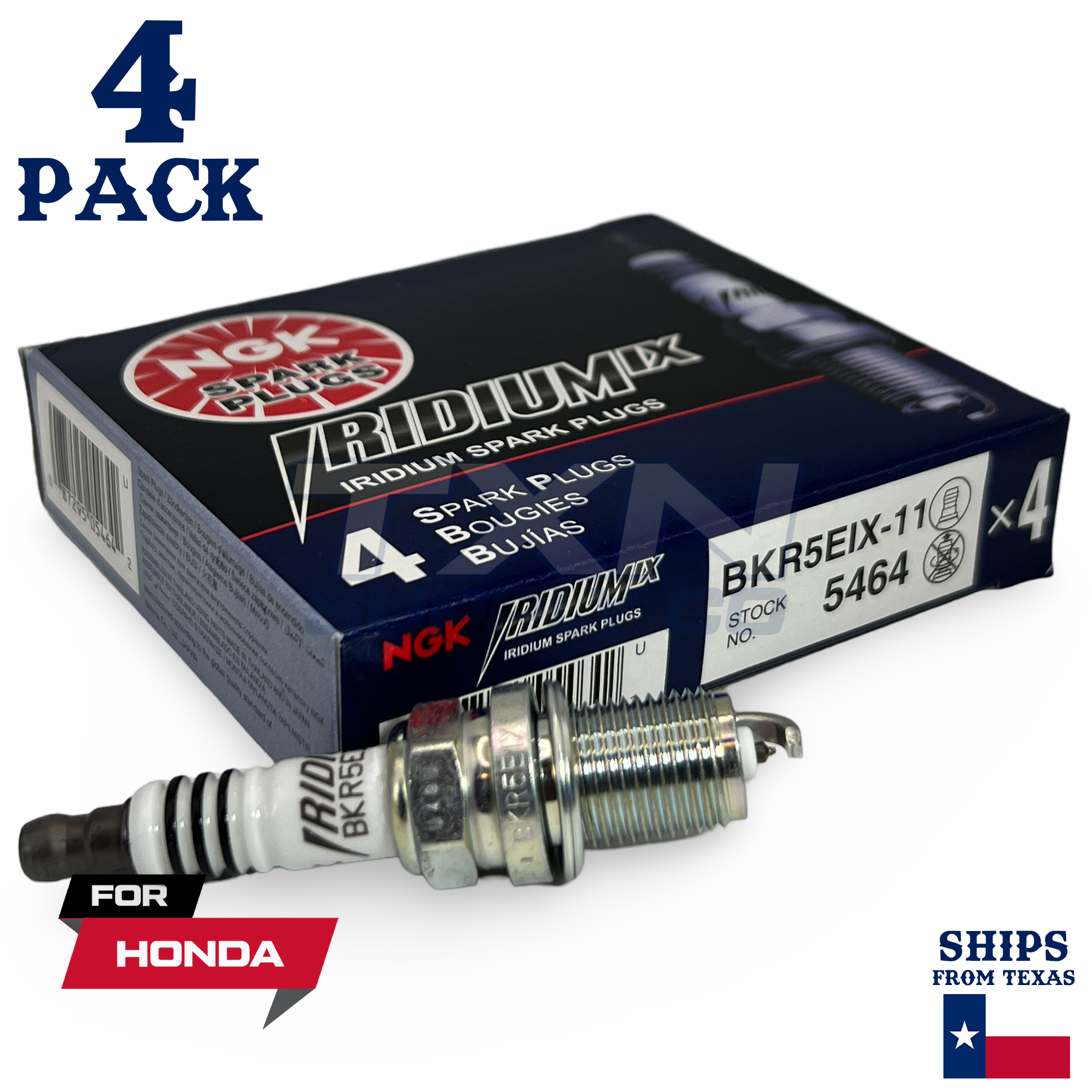 4 Pack NGK Standard Spark Plugs 2003-2005 for Honda Civic 1.3L L4 - Image 1