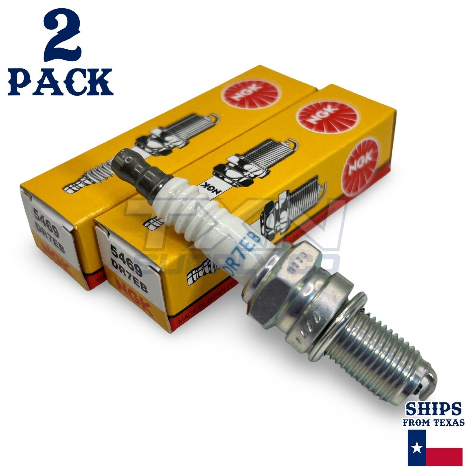 NGK Standard Spark Plugs DR7EB 5469 - 2 Pack - Image 1
