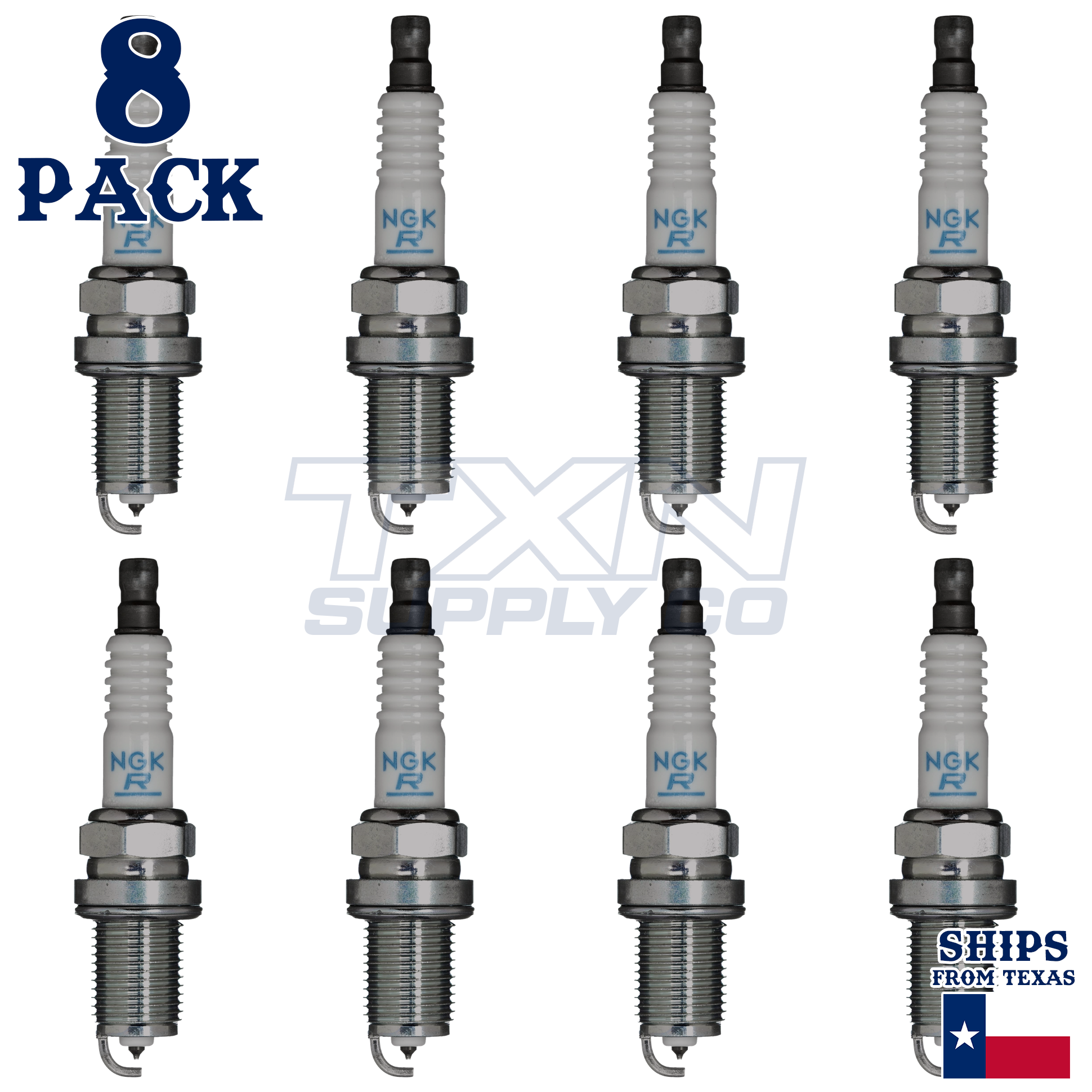 NGK 5542 PFR6T-10G Spark Plugs 8 Pack