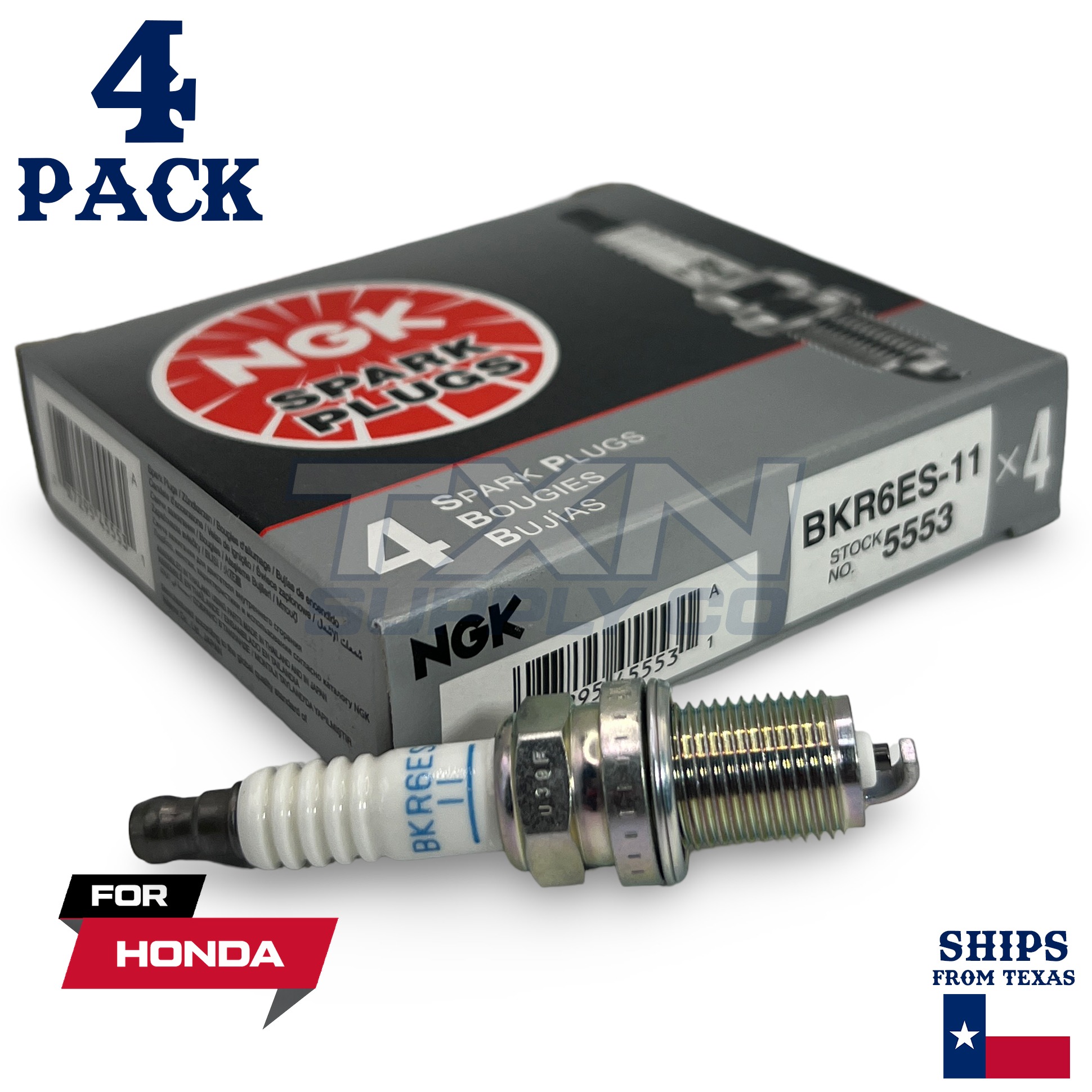 4 Pack NGK Standard Spark Plugs 1999-2000 for Honda Civic L4-1.6L - Image 1