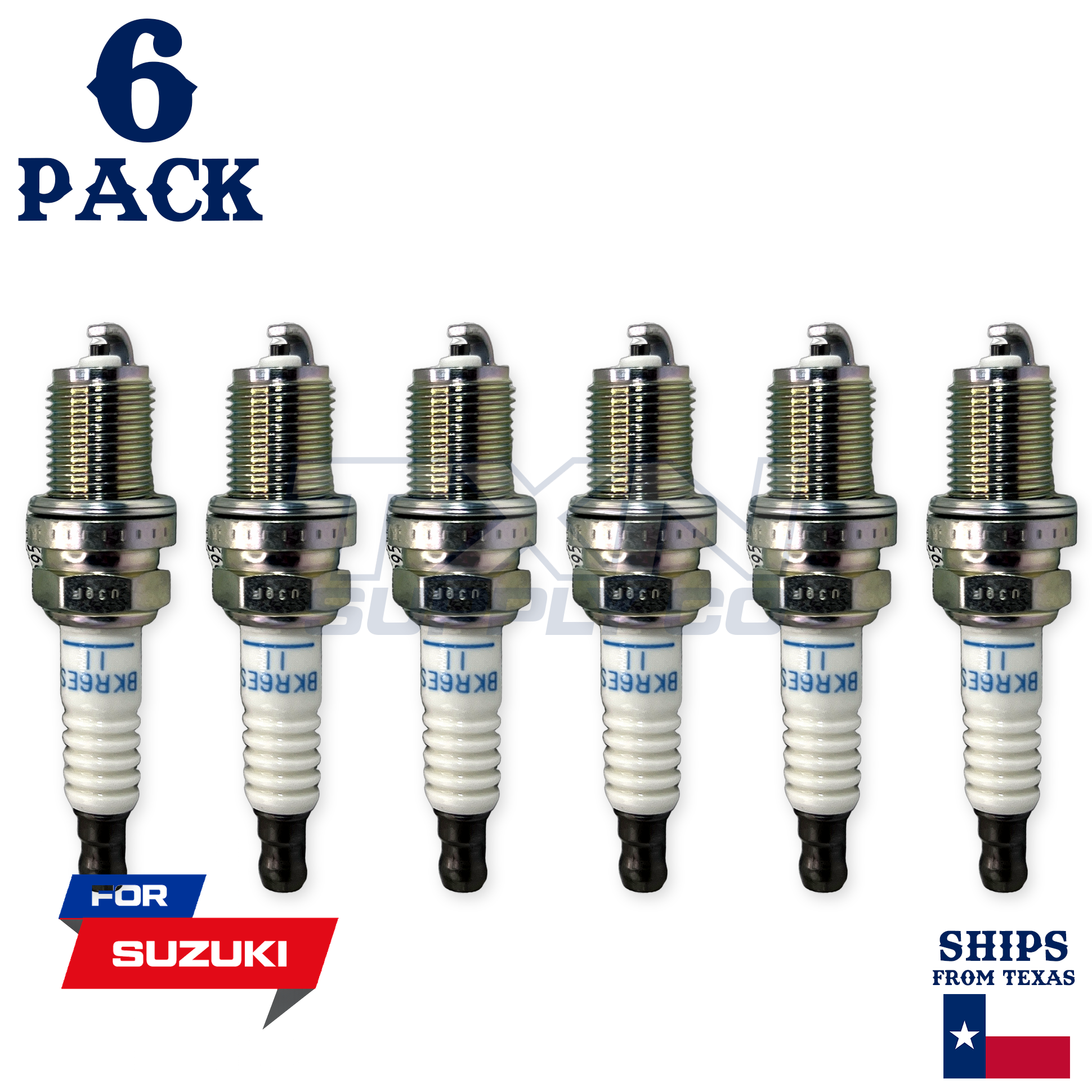 6 Pack NGK Standard Spark Plugs 2006-2008 for Suzuki Grand Vitara V6-2.7L - Image 1