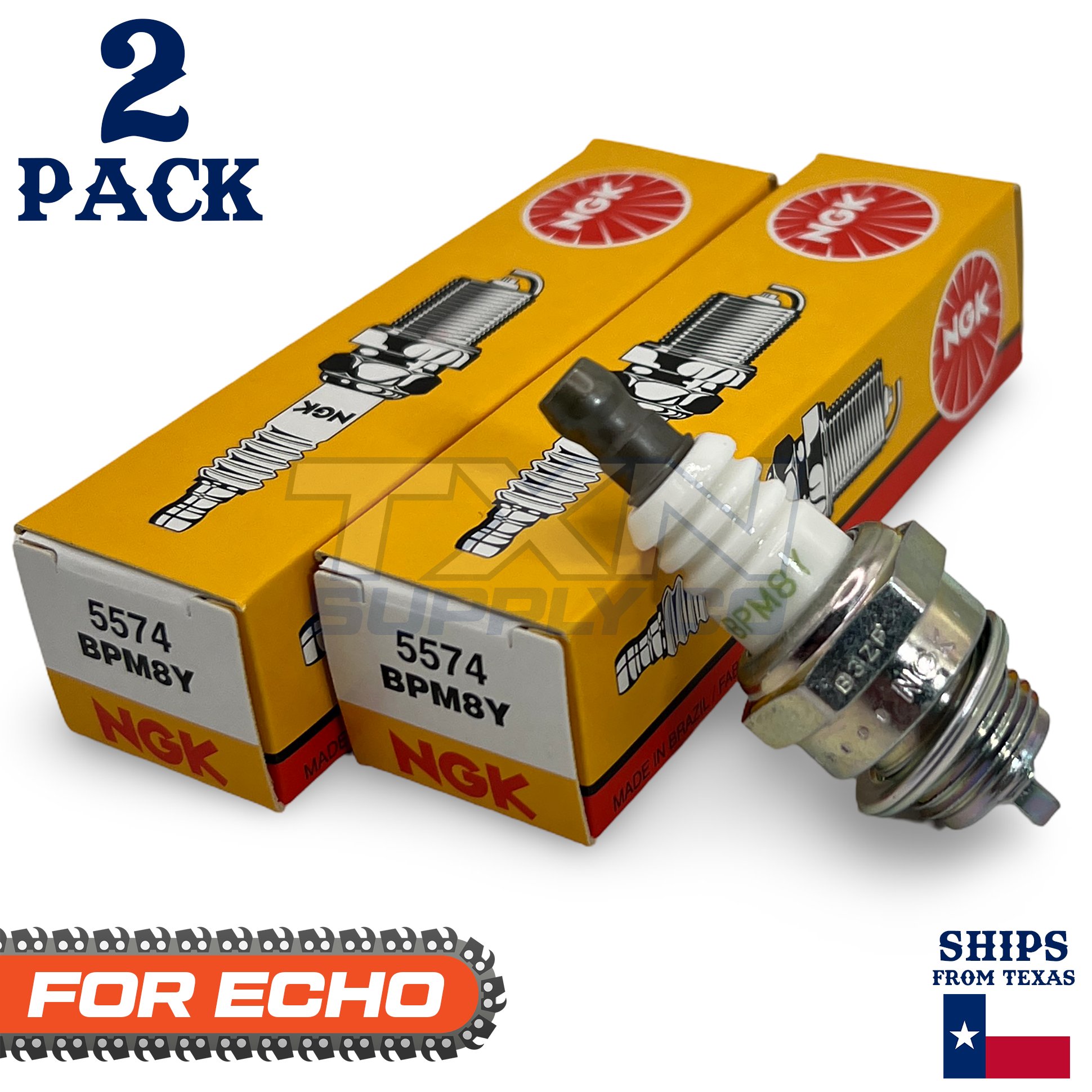 2 Pack NGK Spark Plug - CS-341 Echo Chainsaw - Image 1