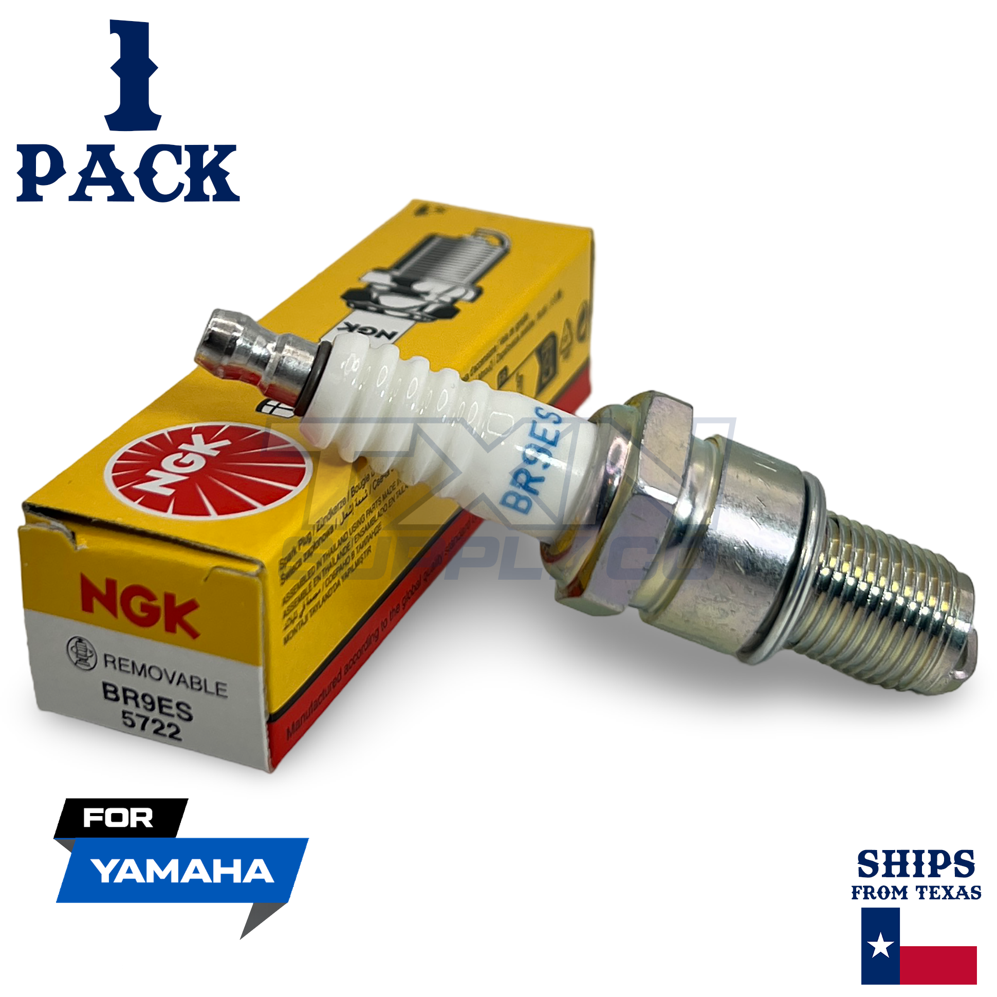 1 NGK Spark Plug - For DT 200 RE Yamaha Motorcycle - Image 1