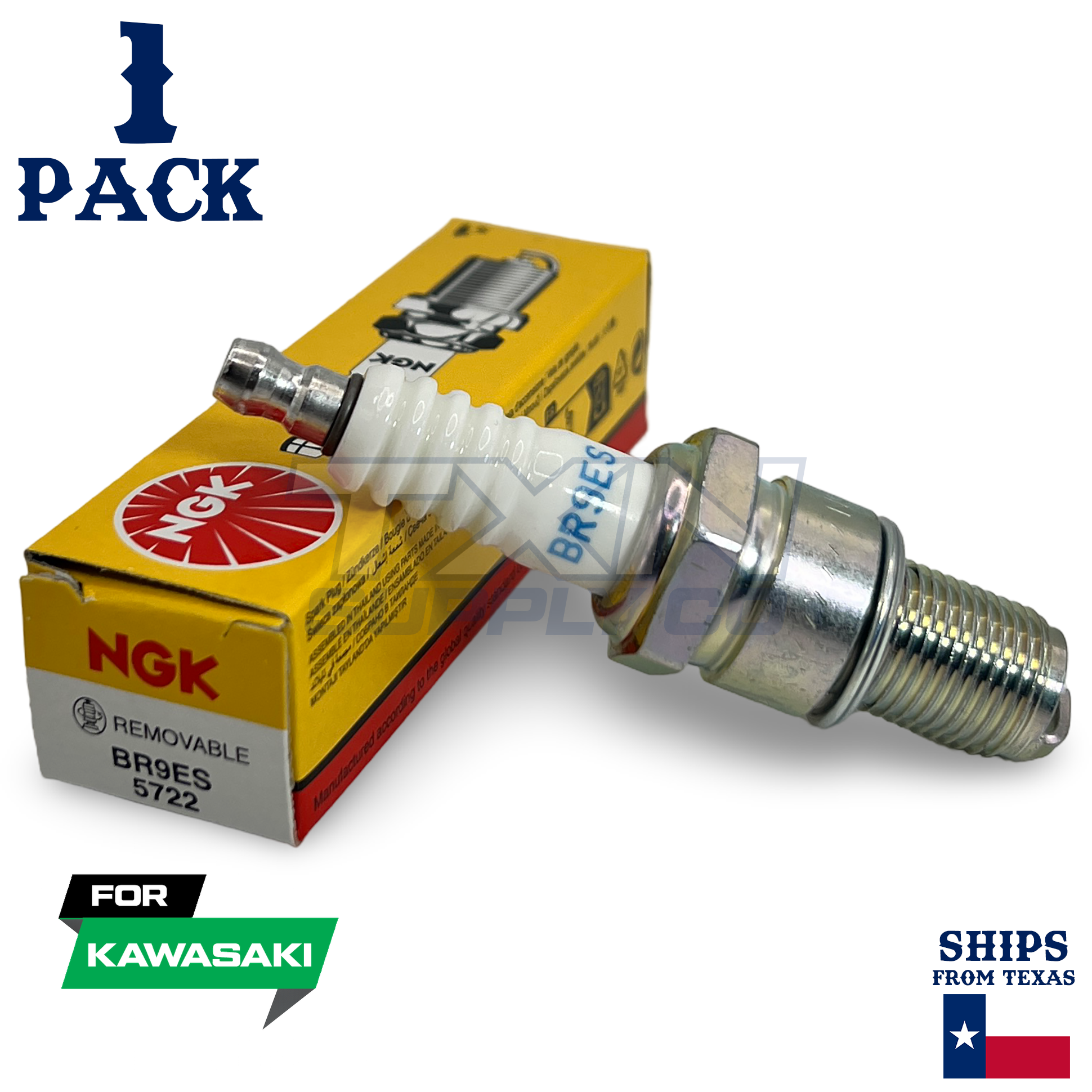 1 Pack NGK Spark Plug - For 1991-1995 KDX 250 D Kawasaki Motorcycle - Image 1