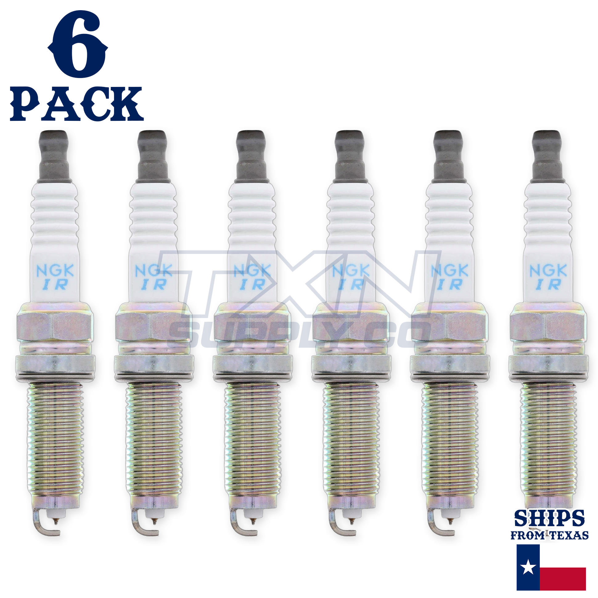 6 Pack NGK V-Power 5787 Spark Plugs ILZKR7B-11S - Image 1
