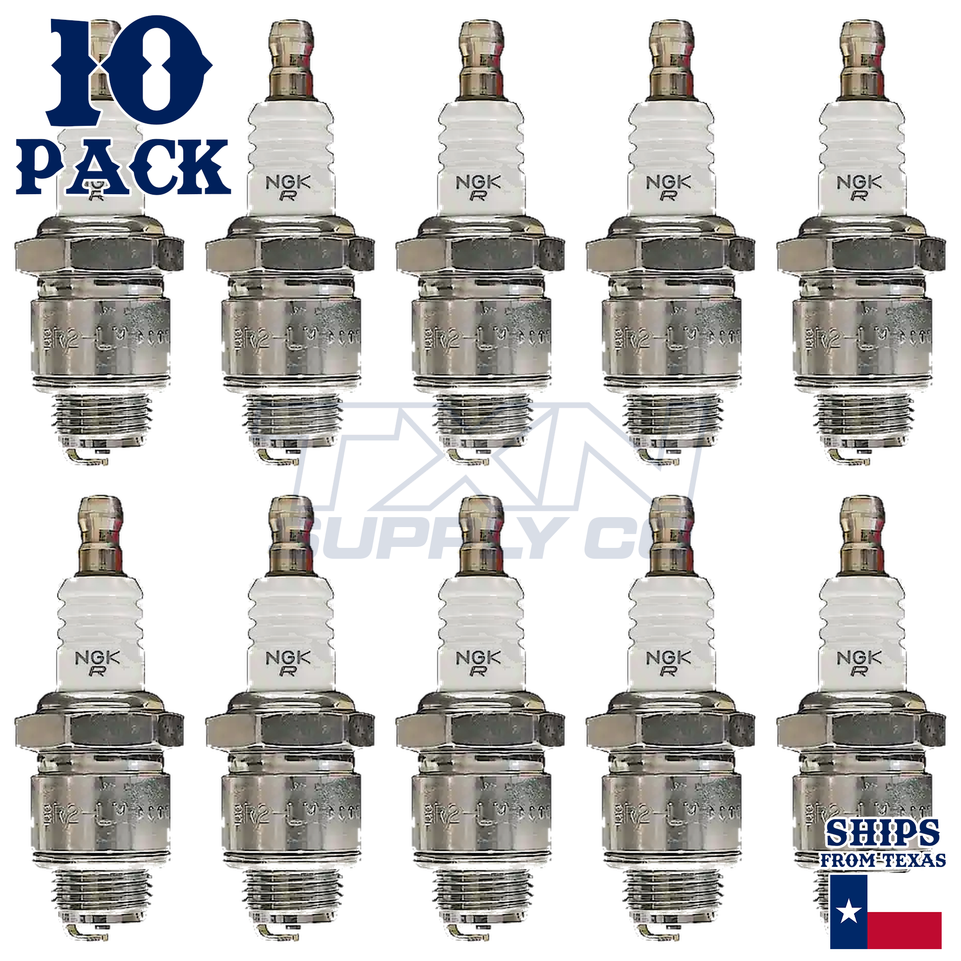NGK 5798 Spark Plugs BR2-LM - 10 Pack - Image 2