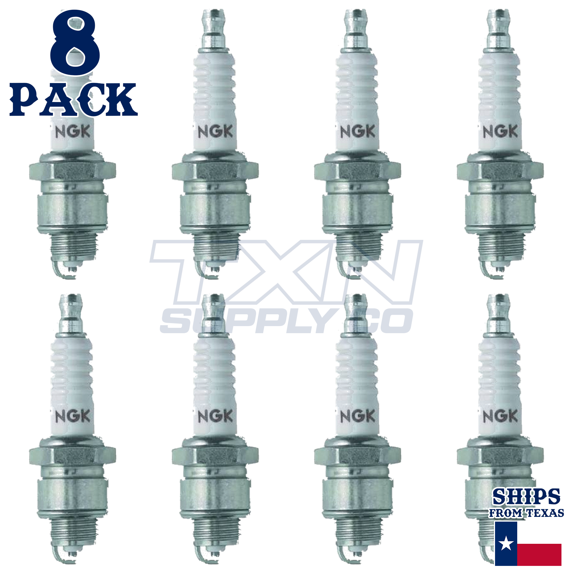 8 Pack NGK V-Power 5820 Spark Plugs R5671A-10 - Image 2