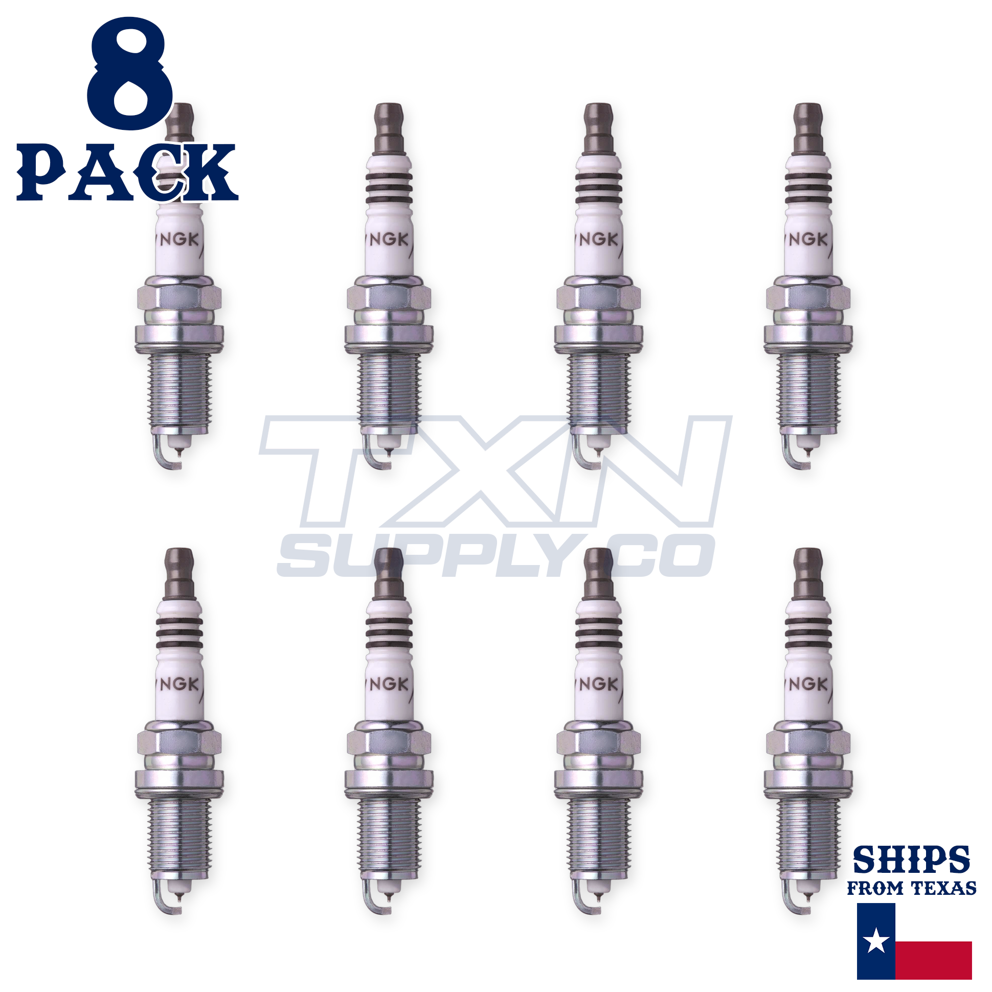 8 NGK Spark Plugs - For Mercury 75 OPTI MAX 2006- Outboard Motor - Image 2
