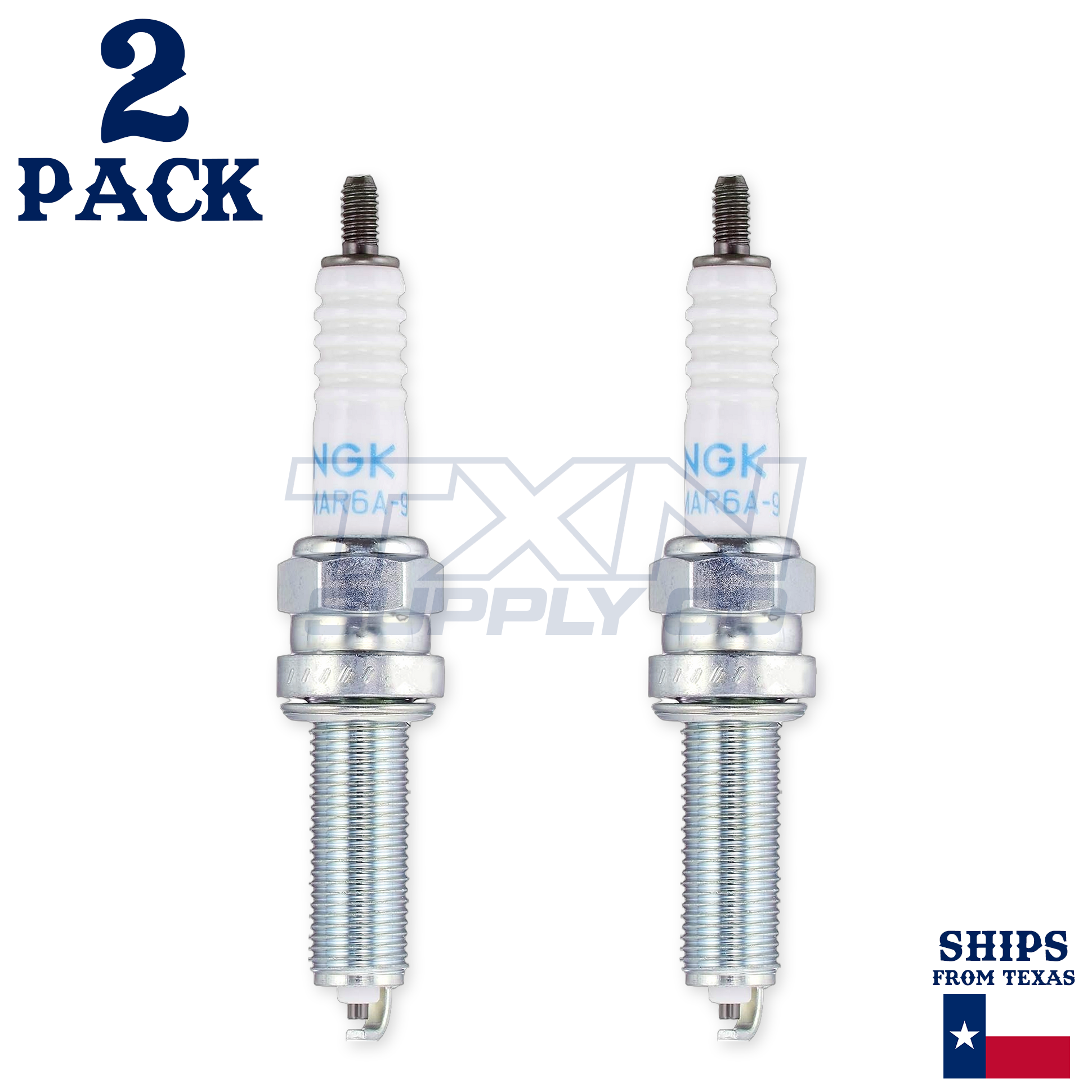NGK 5946 Spark Plug Set 708.00.39 LMAR6A-9 - 2 Pack - Image 2