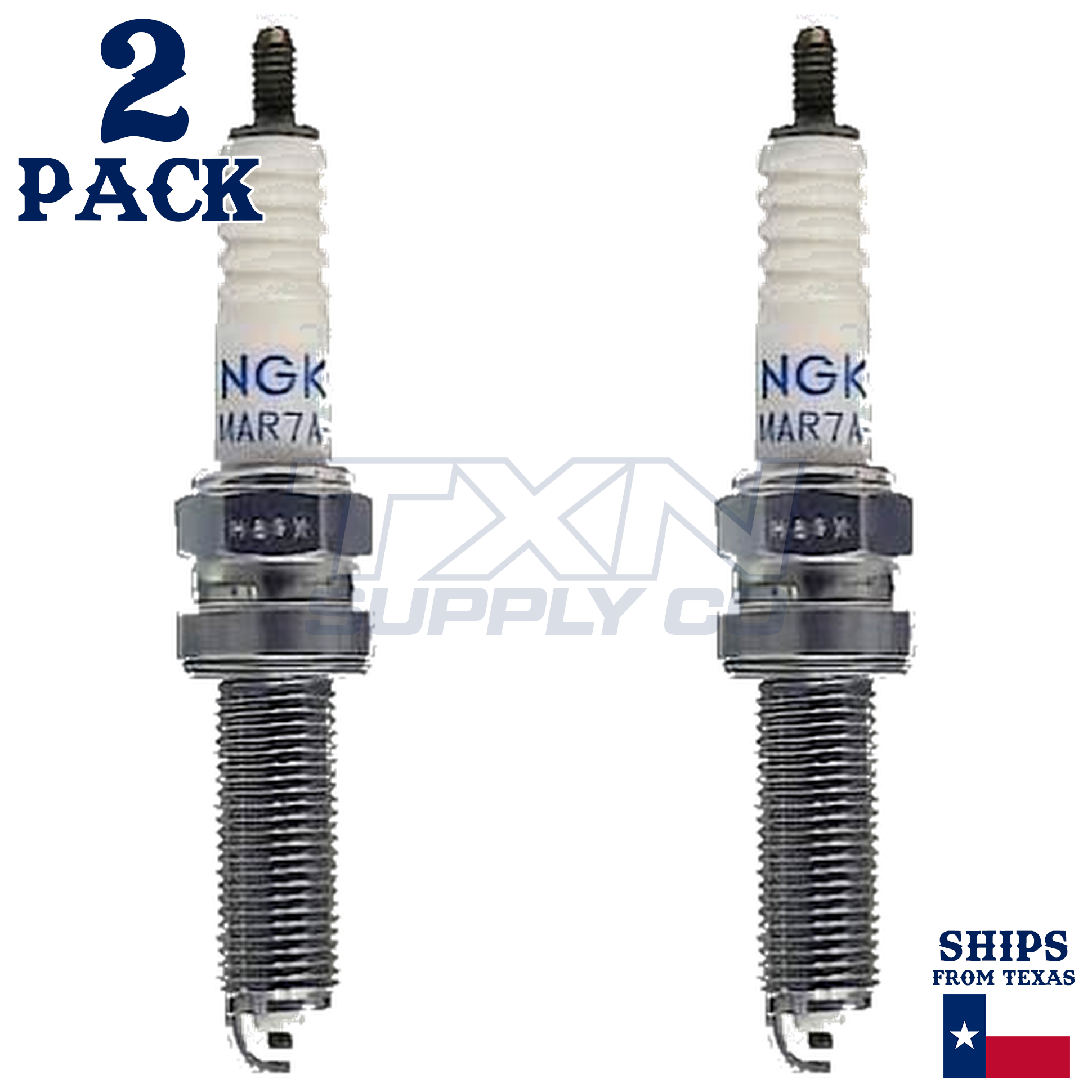 NGK 5946 Spark Plug Set 708.00.39 LMAR6A-9 - 2 Pack - Image 2