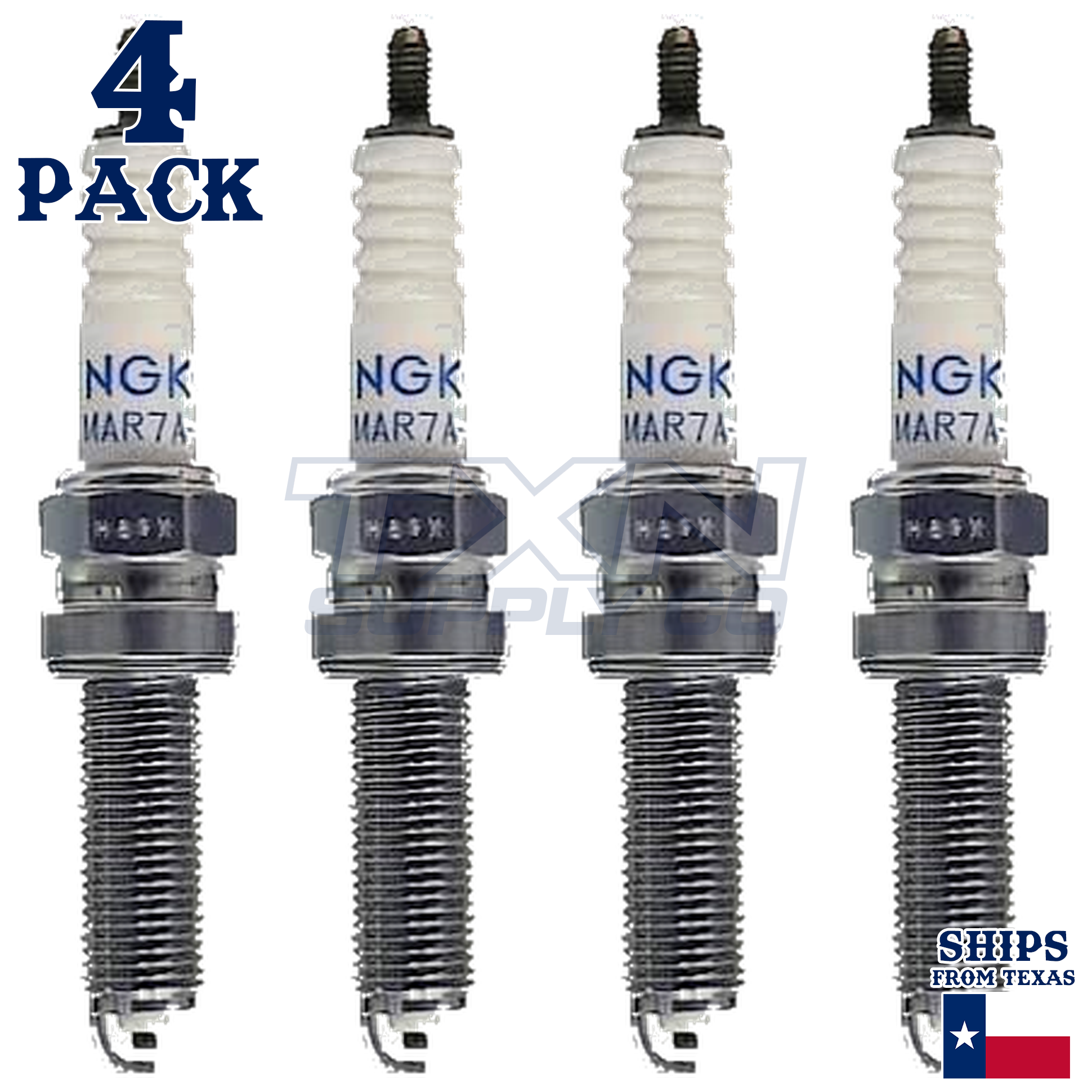 4 Pack NGK 5946 Spark Plug LAMR6A-9 - Image 2