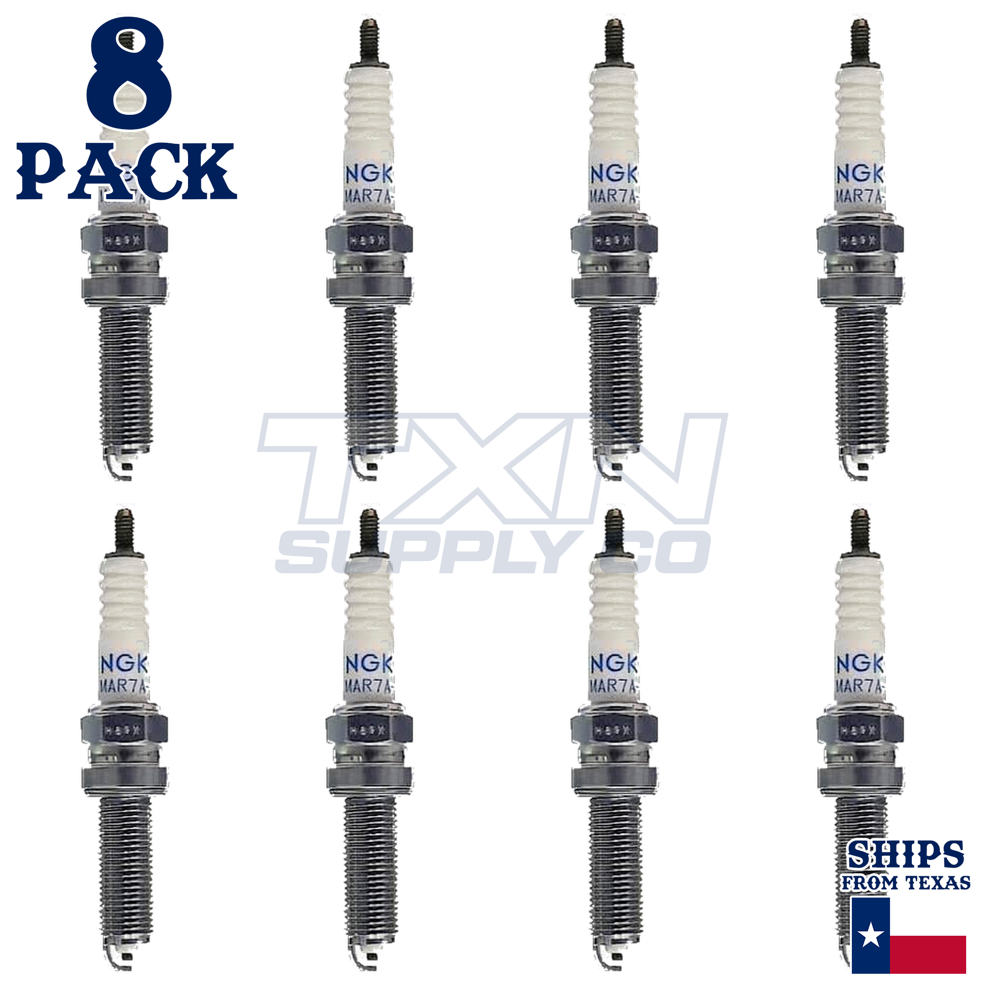 8 Pack NGK 5946 Spark Plug LAMR6A-9 - Image 2