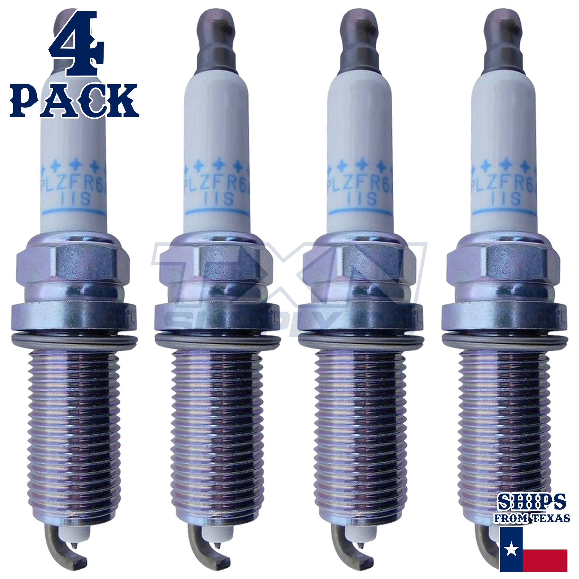 NGK 5987 PLZFR6A-11S Spark Plugs 4 Pack