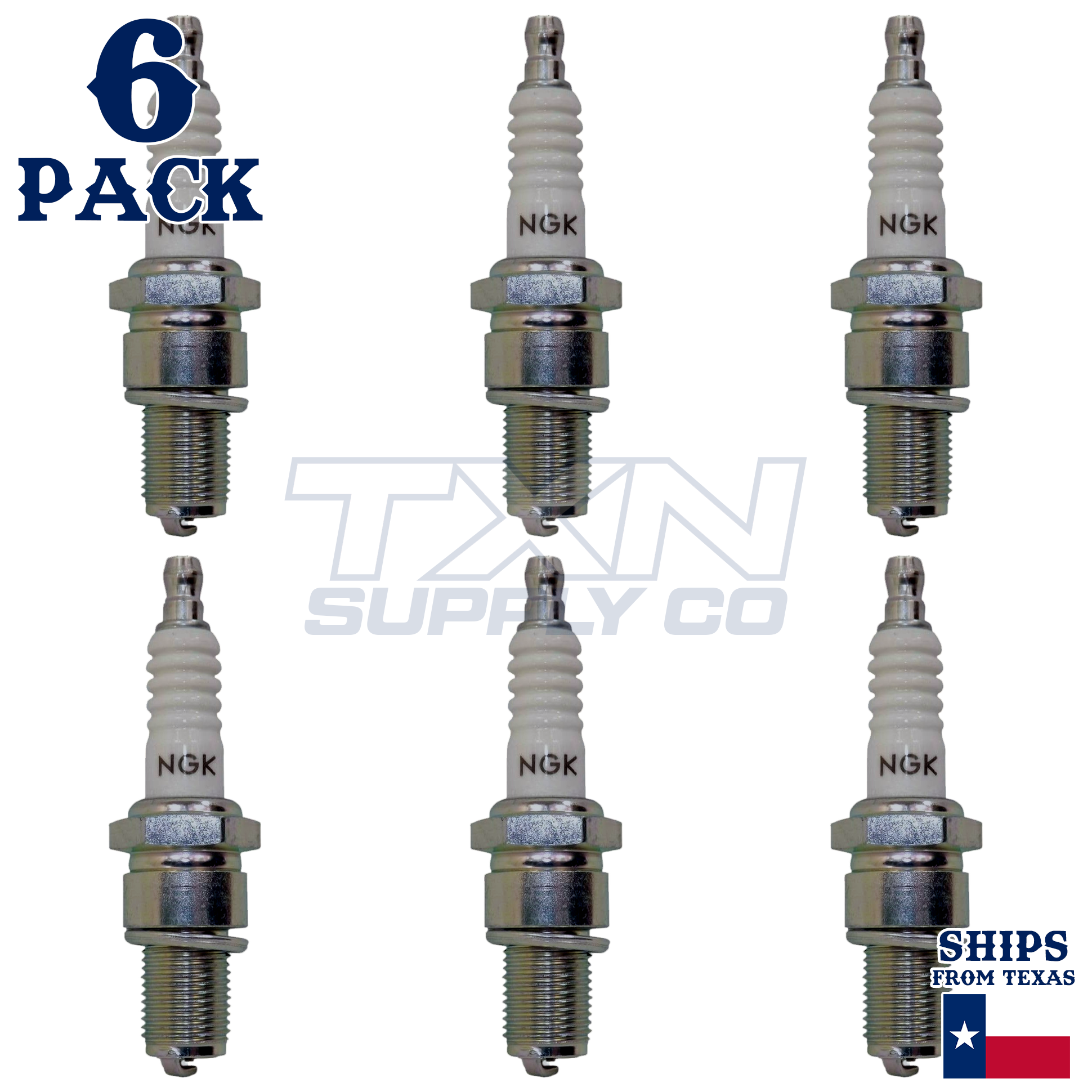 NGK 6130 BCPR5ES Spark Plugs 6 Pack