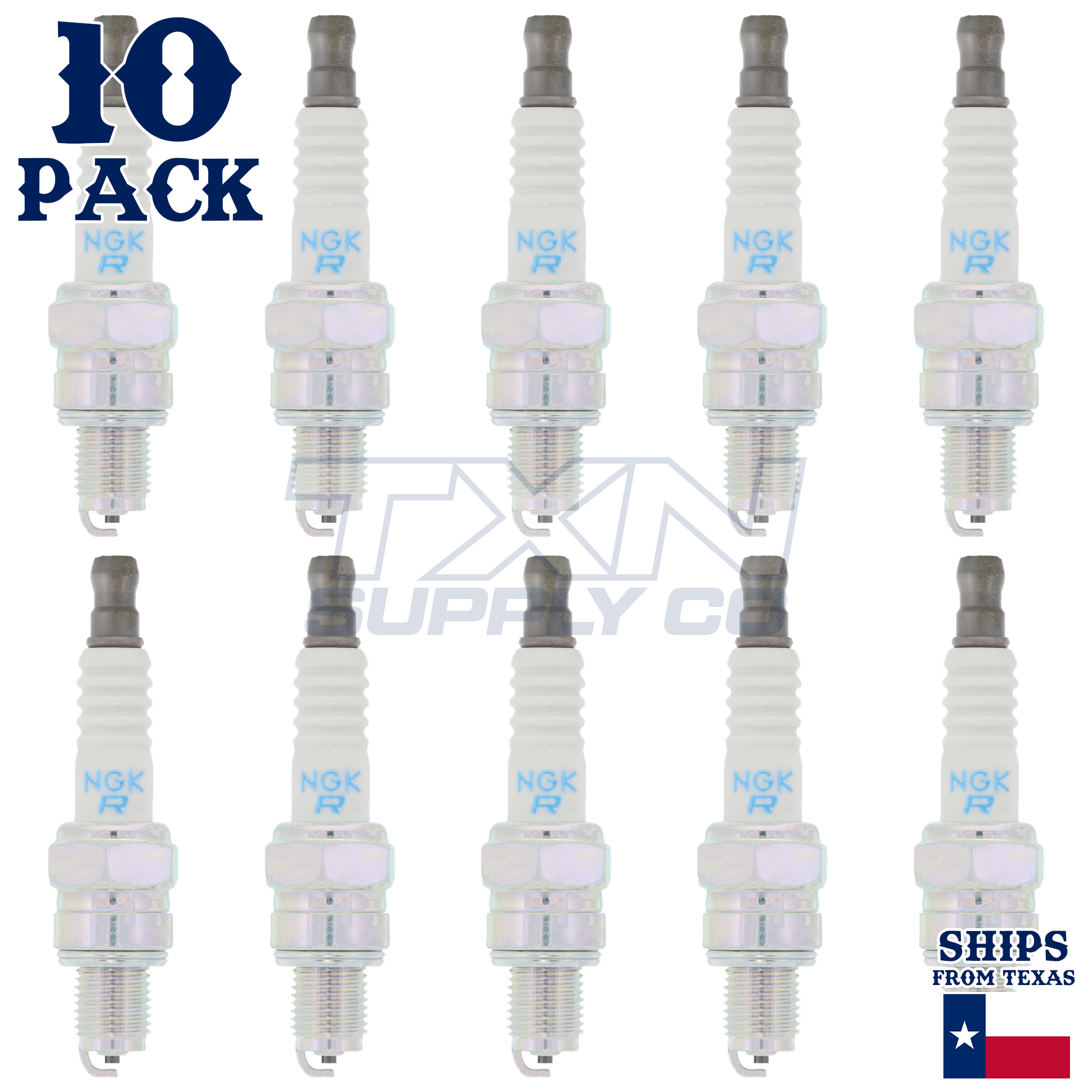 10 pc NGK 6208 LR8B Standard Spark Plugs for 45239093000 Ignition Wire - Image 2